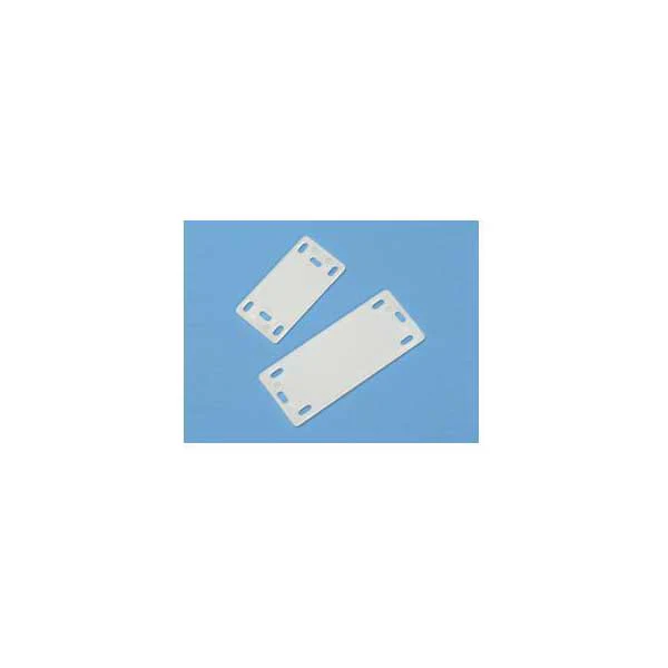 1-1/2" x 3/4" Cable Tie Identification Plates - Natural / 100 Pack