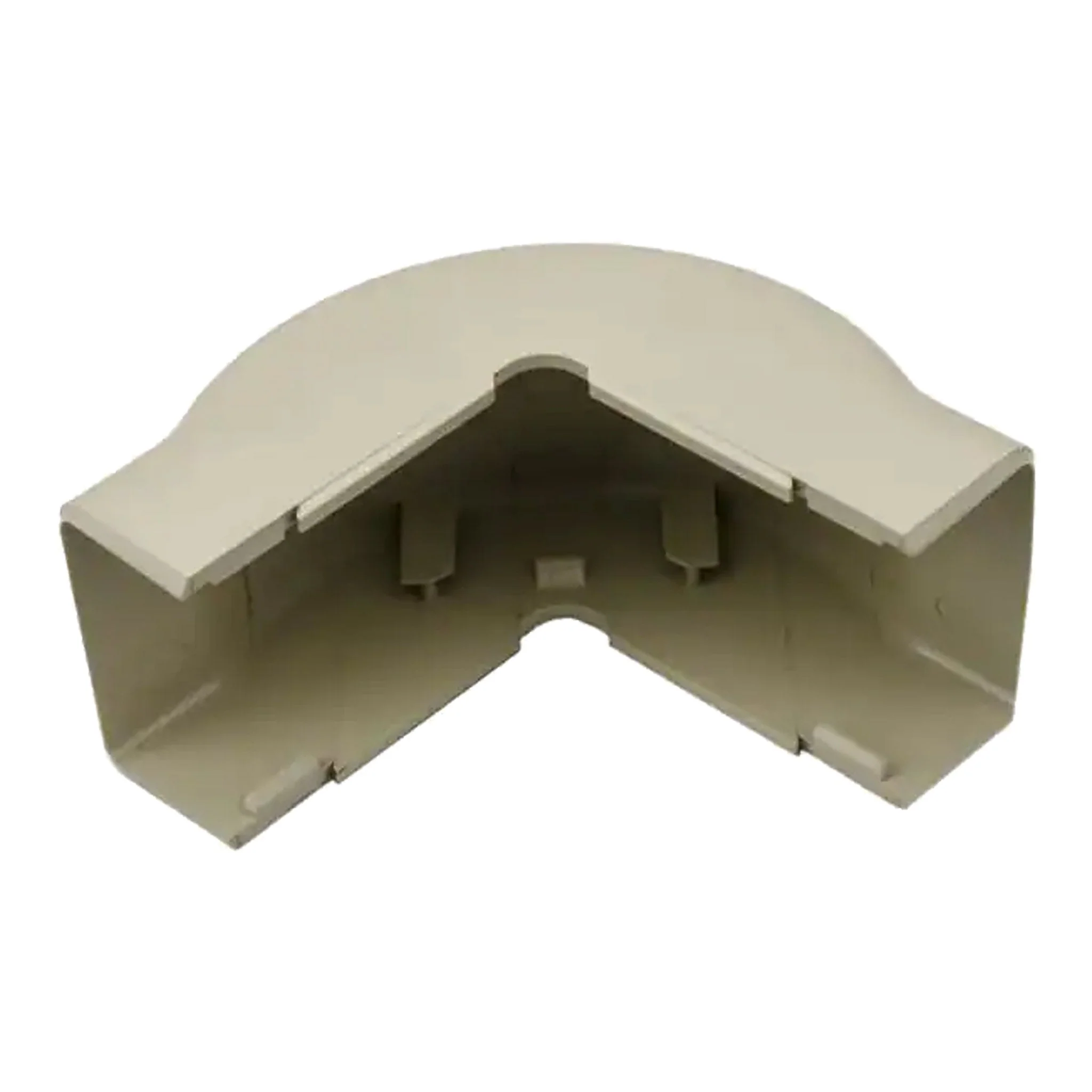 HellermannTyton TSR3I-29-1 1-3/4" Raceway External corner cover, 1" bend radius, Ivory