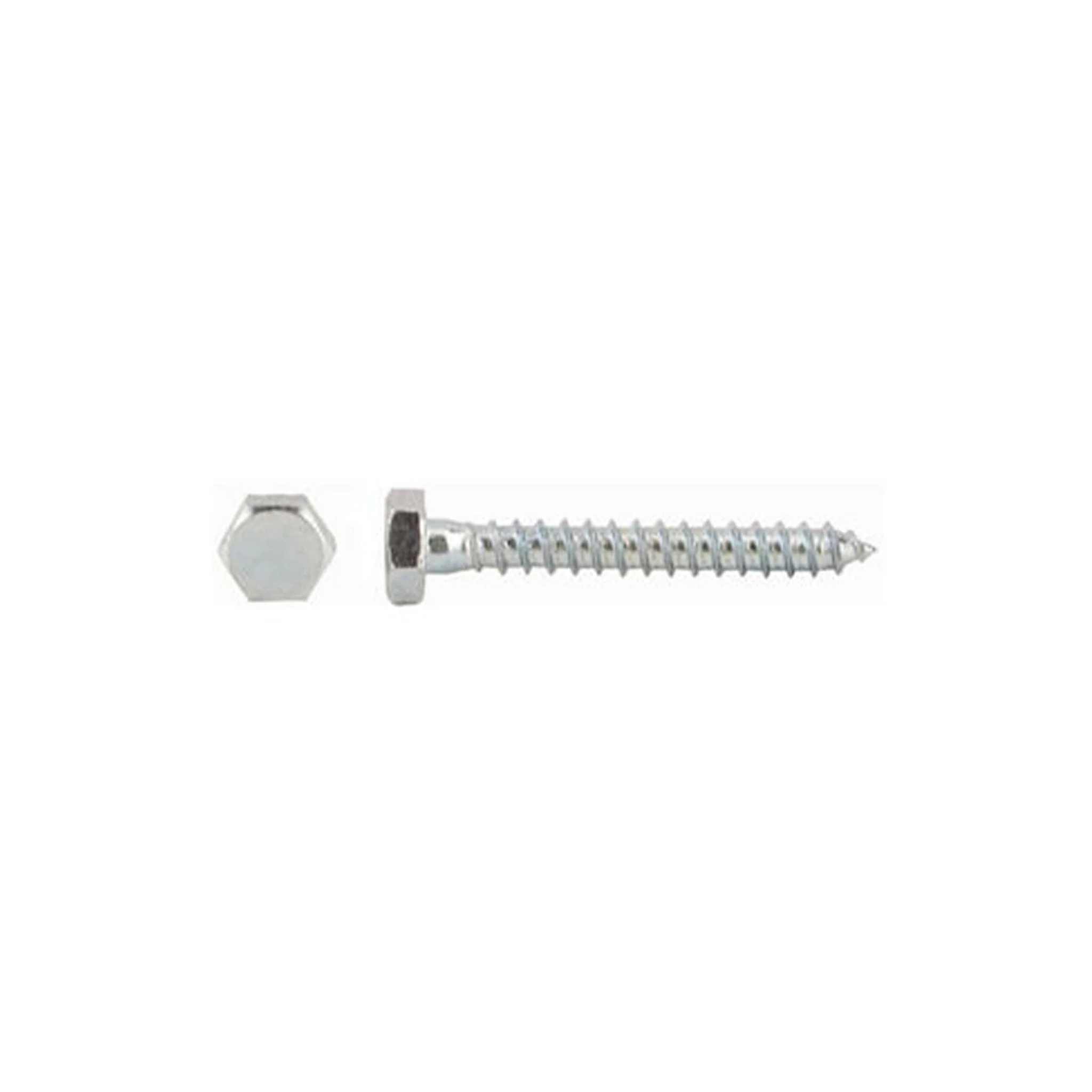 1/4"-10 x 3-1/2" Zinc Plated Hex Head Lag Screw