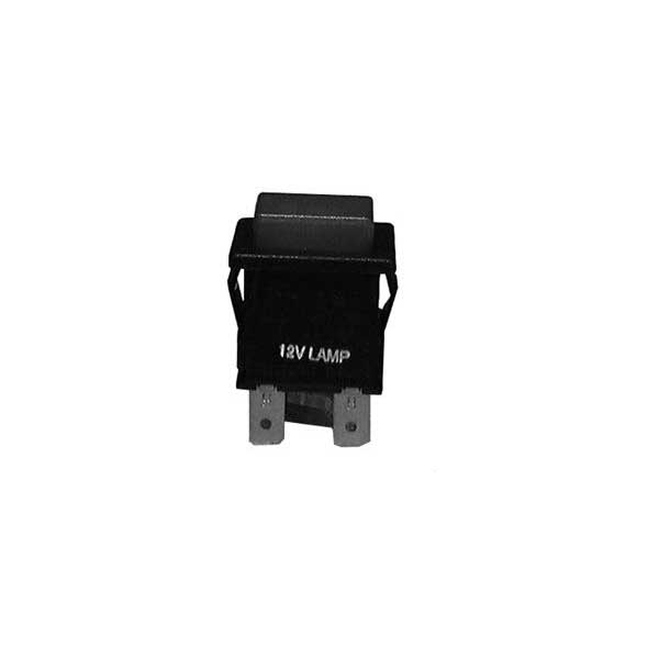 12V Lighted Mini Push Button Switch - SPST