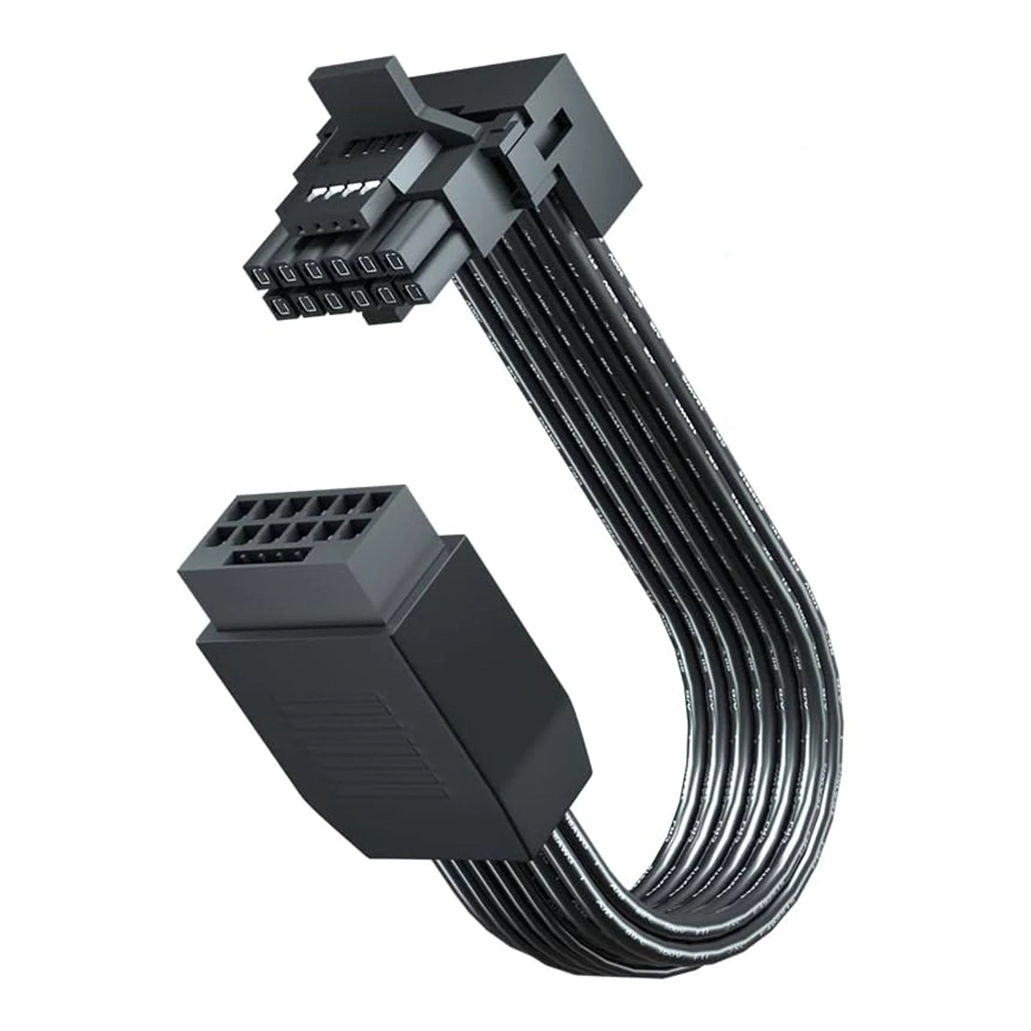 Altex Preferred MFG 12VHPWR-RA PCI-e 5.0 12VHPWR 16 Pin Right Angle Adapter Female to Male Extension Cable - Image 2