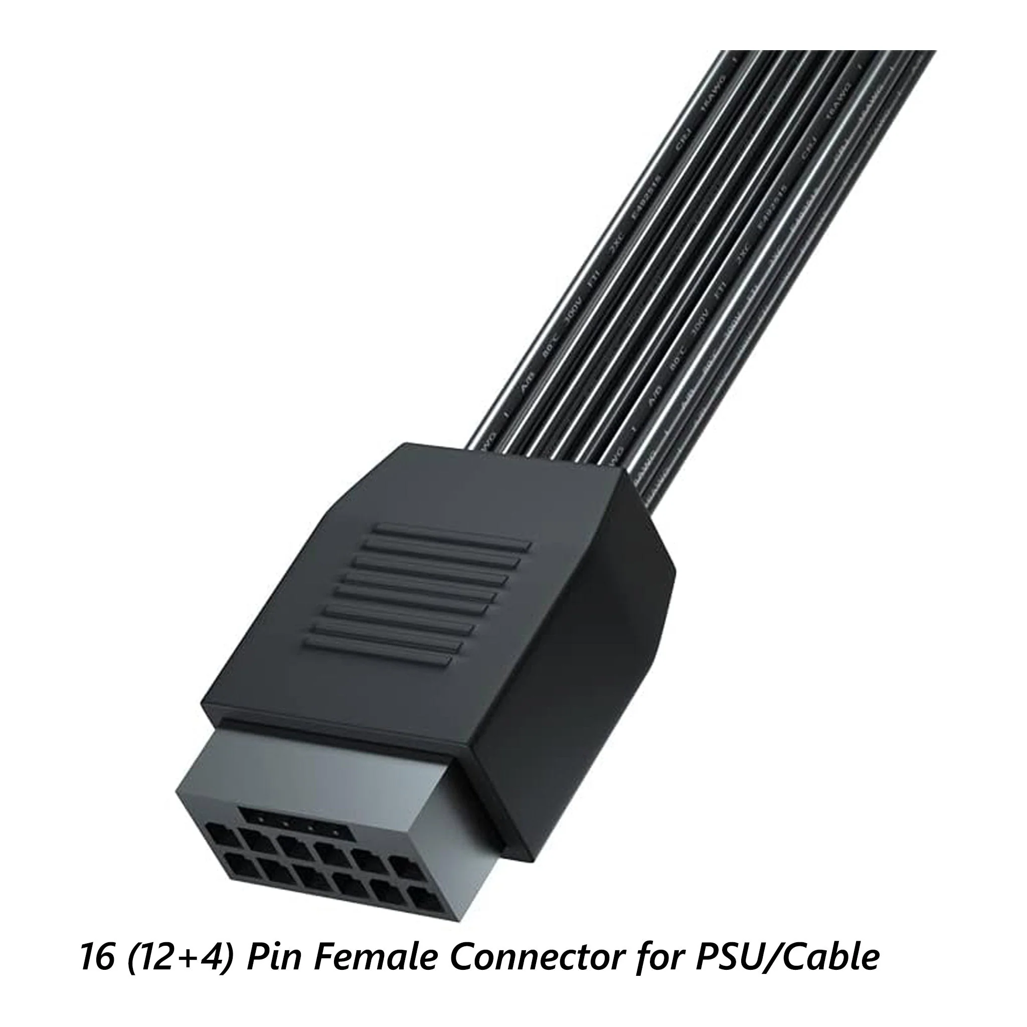 Altex Preferred MFG 12VHPWR-RA PCI-e 5.0 12VHPWR 16 Pin Right Angle Adapter Female to Male Extension Cable - Image 5