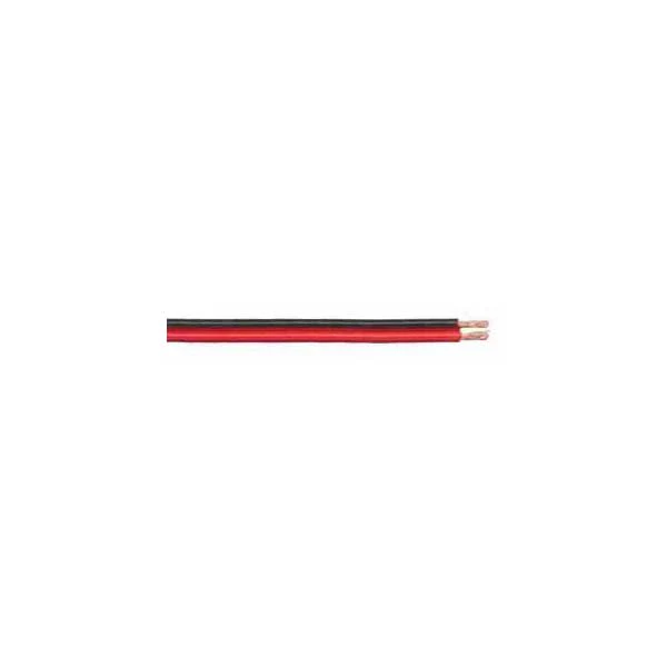 JSC PPW-14 Automotive 2 Conductors, 14AWG Wire, Black and Red PVC Insulation, Sold by the foot