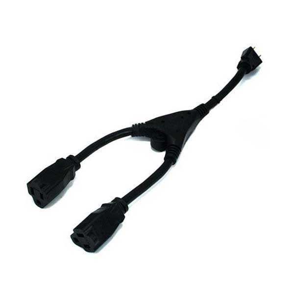 14in Heavy Duty 2-Outlet Indoor/Outdoor Power Splitter