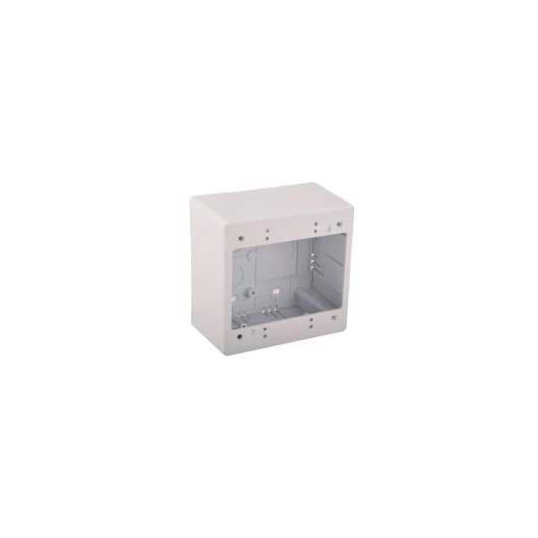 HellermannTyton TSRW-JBD2 Junction Box, 2 Gang, 2.75" Deep, White
