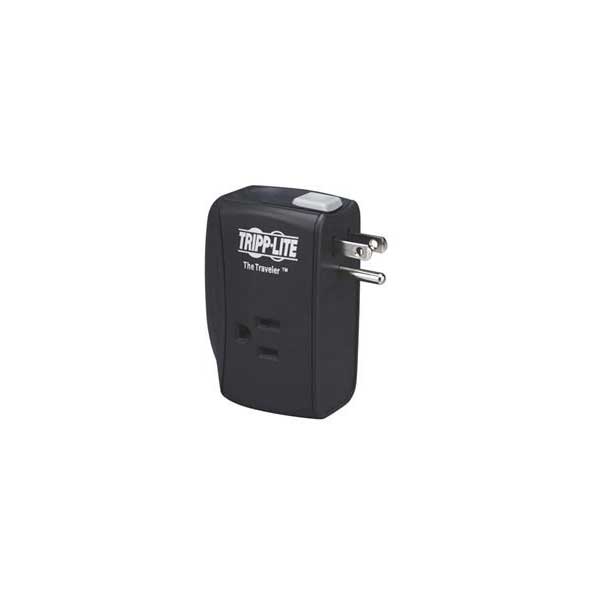 Tripp Lite 2-Outlet Portable Surge Protector, Direct Plug-In, 1050 Joules, Ethernet Protection