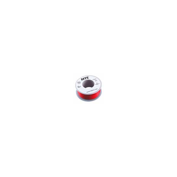 24AWG Hook Up Wire, Stranded, Tinned Copper, 300VAC, Red, 25FT Roll