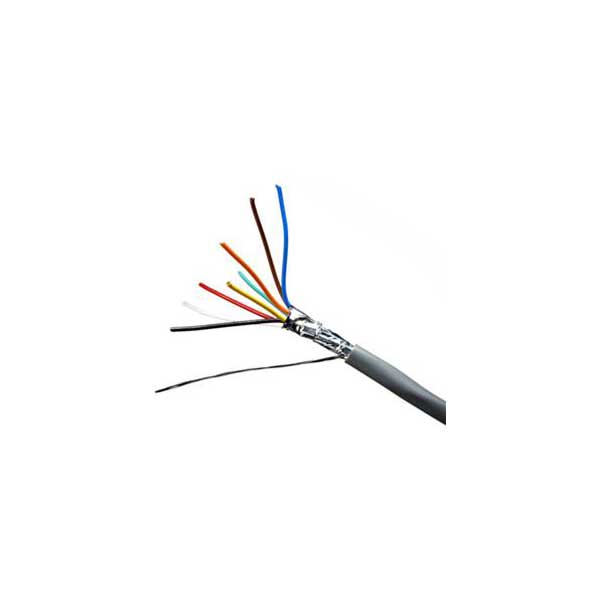 Quabbin 8190 24AWG, 8 conductor, RS-232, Shielded Cable, PVC, Gray, Sold by the foot