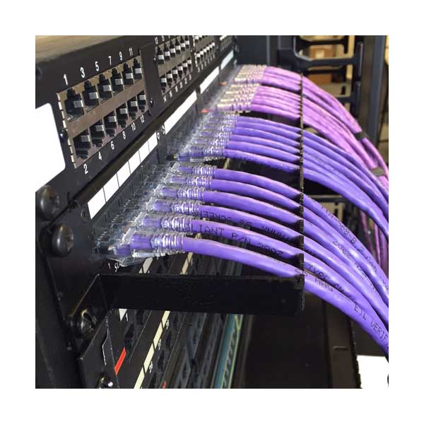 3" 24-Port Fiber & Copper 0U Rackmount Cable Management Barwith Grommets - Image 2