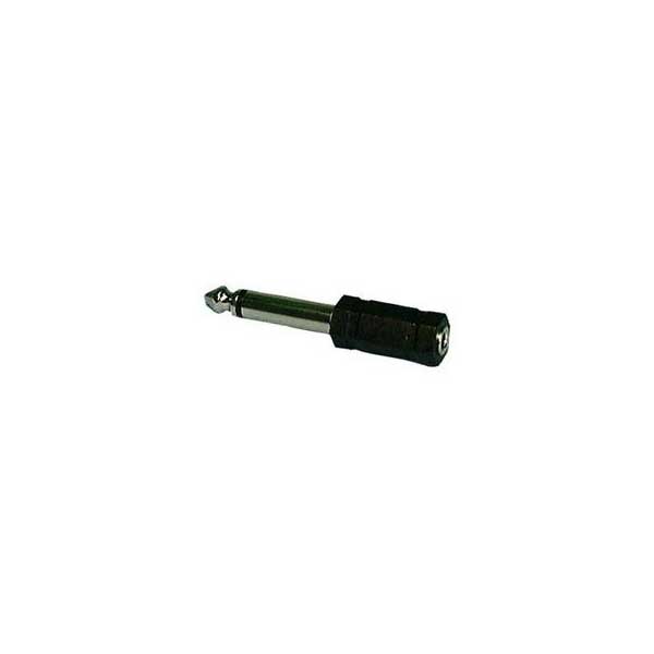1/4" Mono Speaker Plug to 3.5mm Mono Jack - Male to Female Adapter