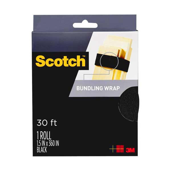 3M Scotch™ Bundling Wrap | 1.5 in x 30 ft | Black | RF3750 - Image 2
