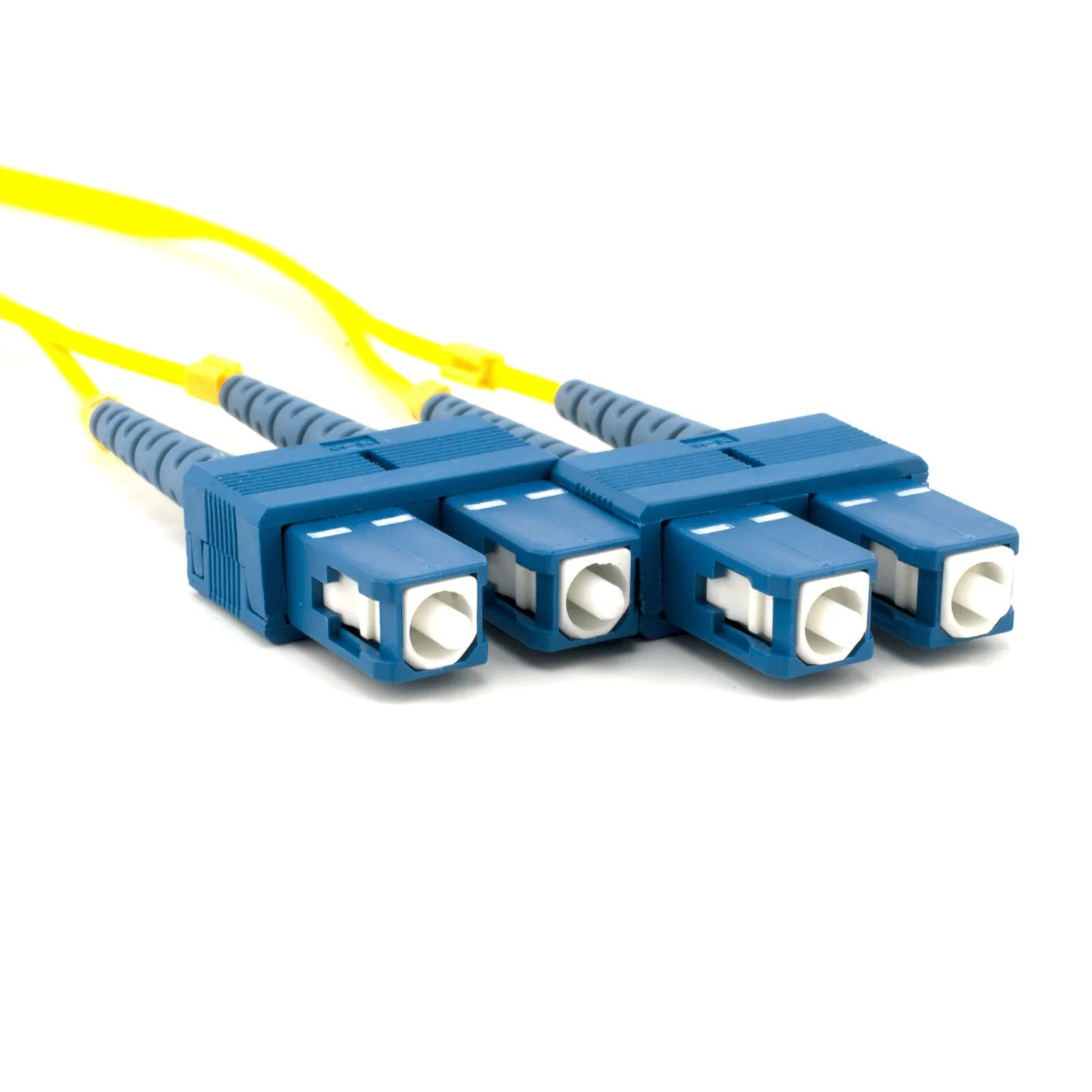 SC to SC 3M, Single Mode fiber Optic Patch Cable, Duplex, OM2, PVC (OFNR), 2.0MM, Yellow