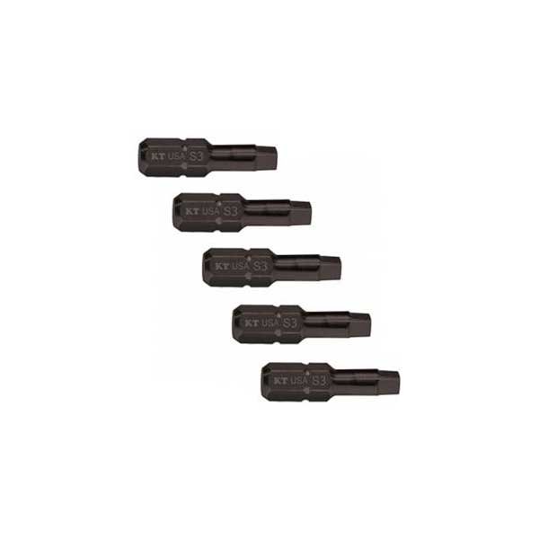 #3 Square Insert Power Drivers - 1'' Bit (5 pk)