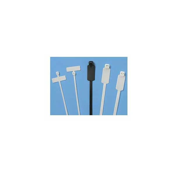 4" Identification Cable Ties - Natural / 100 Pack