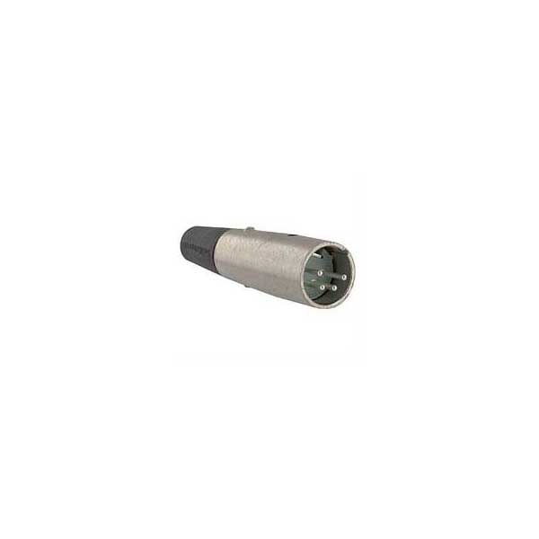 4 Pin XLR Straight Male Cord Plug