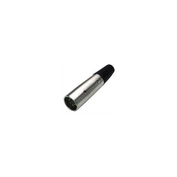 5 Pin XLR Straight Male Cord Plug