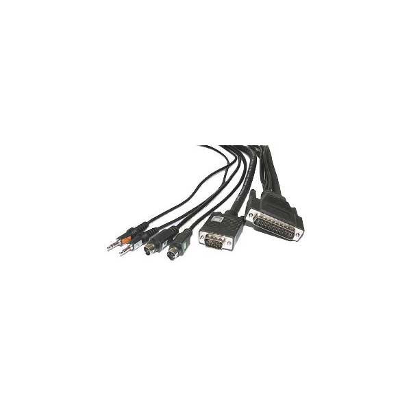 6' MKR4/8 PS2 PC Side w/ Audio Cable