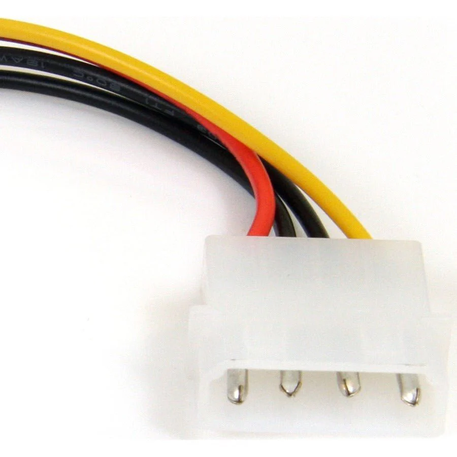 Startech.com SATAPOWADAPR 6in 4 Pin Molex to Right Angle SATA Power Cable Adapter - Image 3
