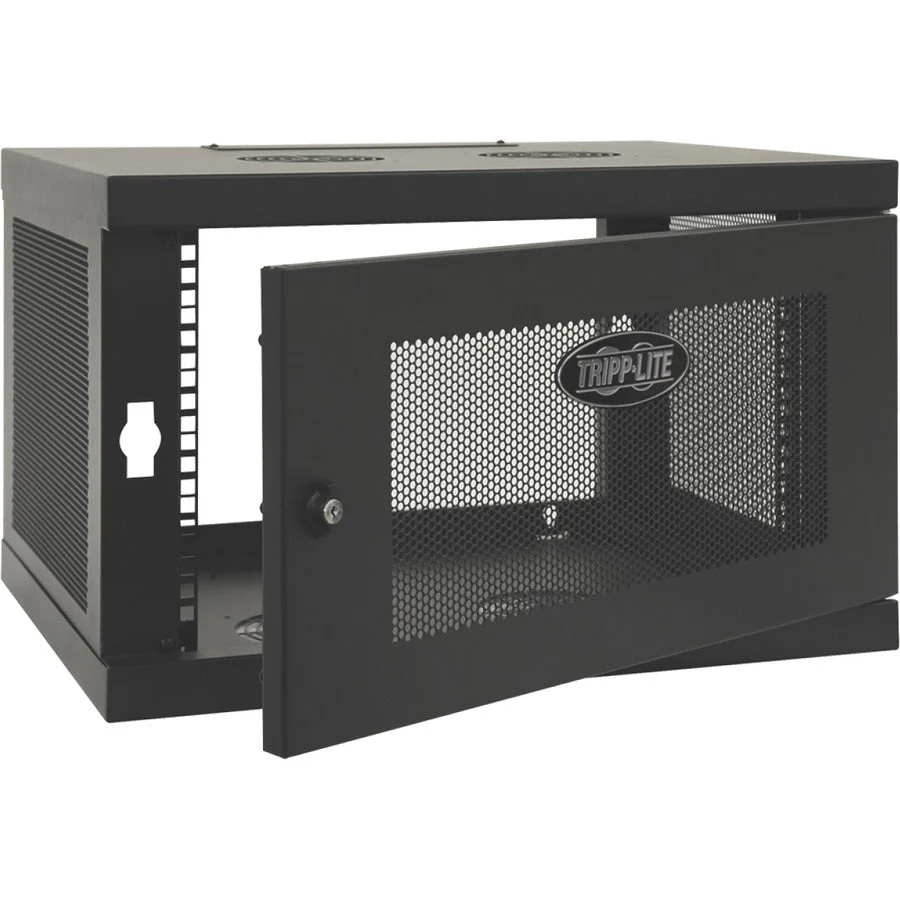 Tripp Lite 6U Wall Mount Rack Enclosure Cabinet Knock Down w/Doors & Sides - Image 4
