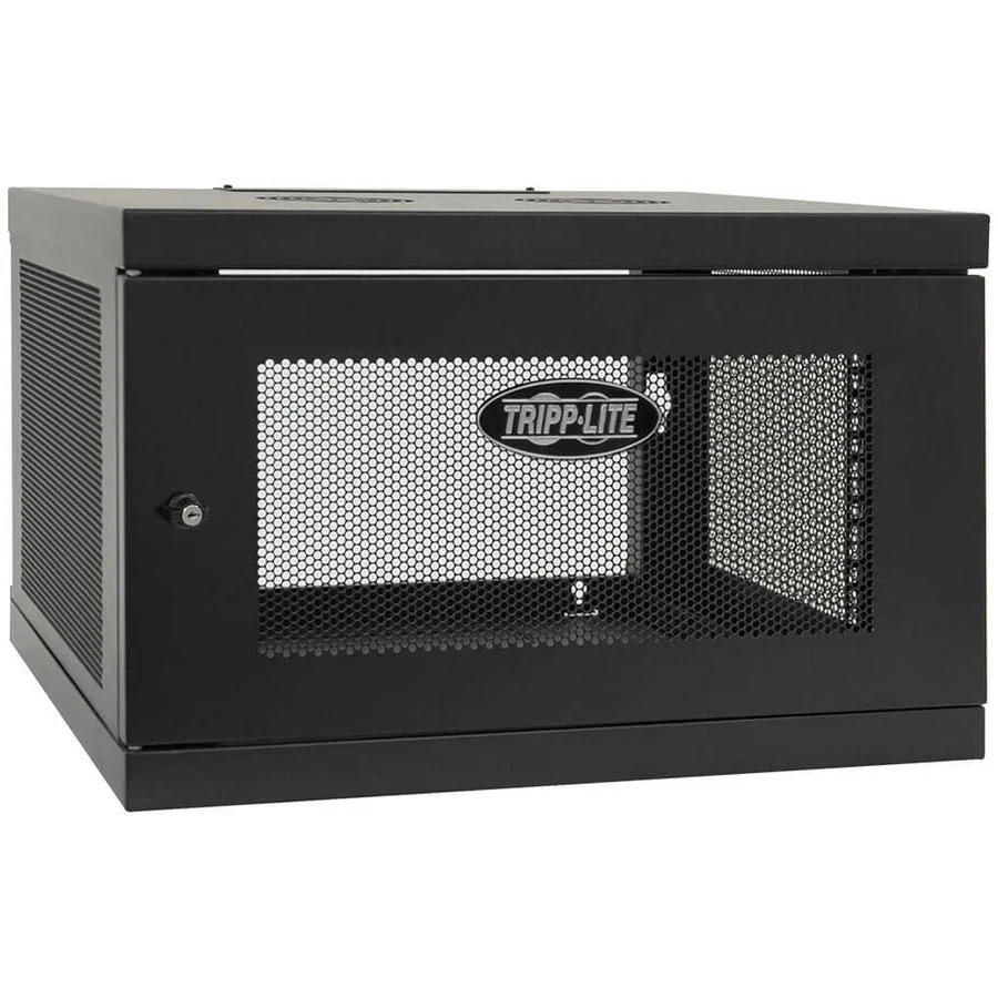 Tripp Lite 6U Wall Mount Rack Enclosure Cabinet Knock Down w/Doors & Sides - Image 5