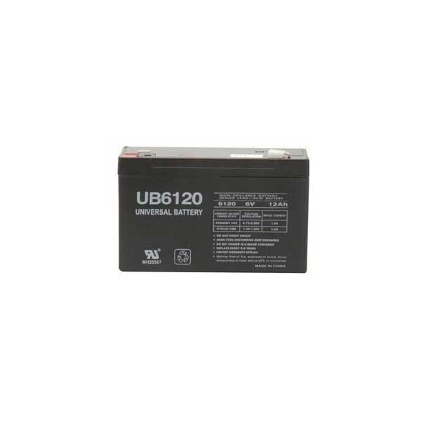 6V 12Ah Sealed Lead Acid Battery w/ F2 Terminals
