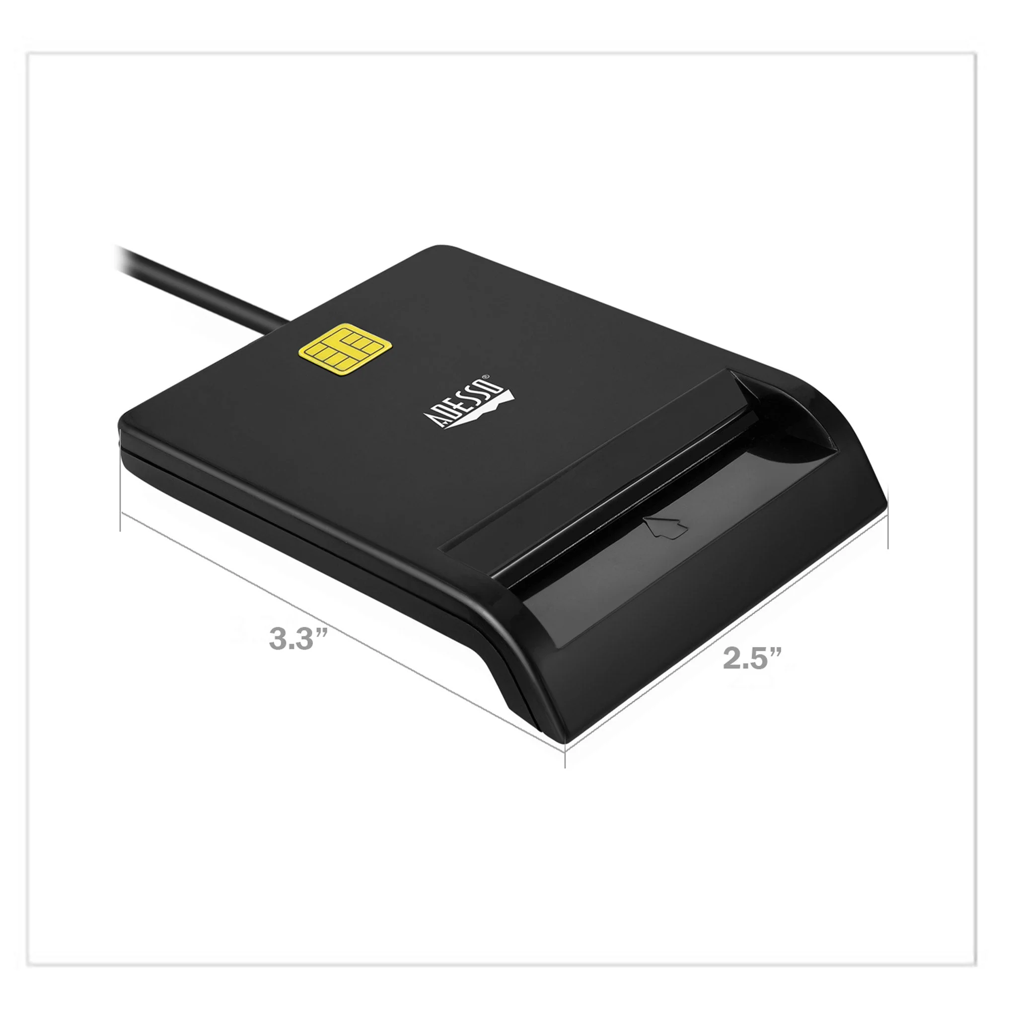 Adesso SCR-100-TAA CAC USB Smart Card Reader - Image 4