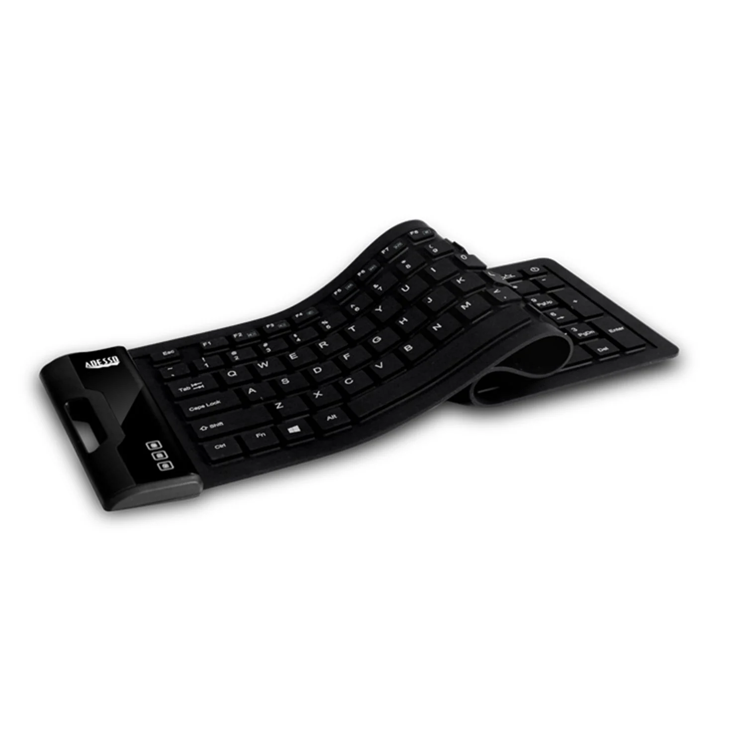 Adesso SlimTouch 232 Antimicrobial Waterproof Flex Keyboard - 120 Keys (Black) - Image 4