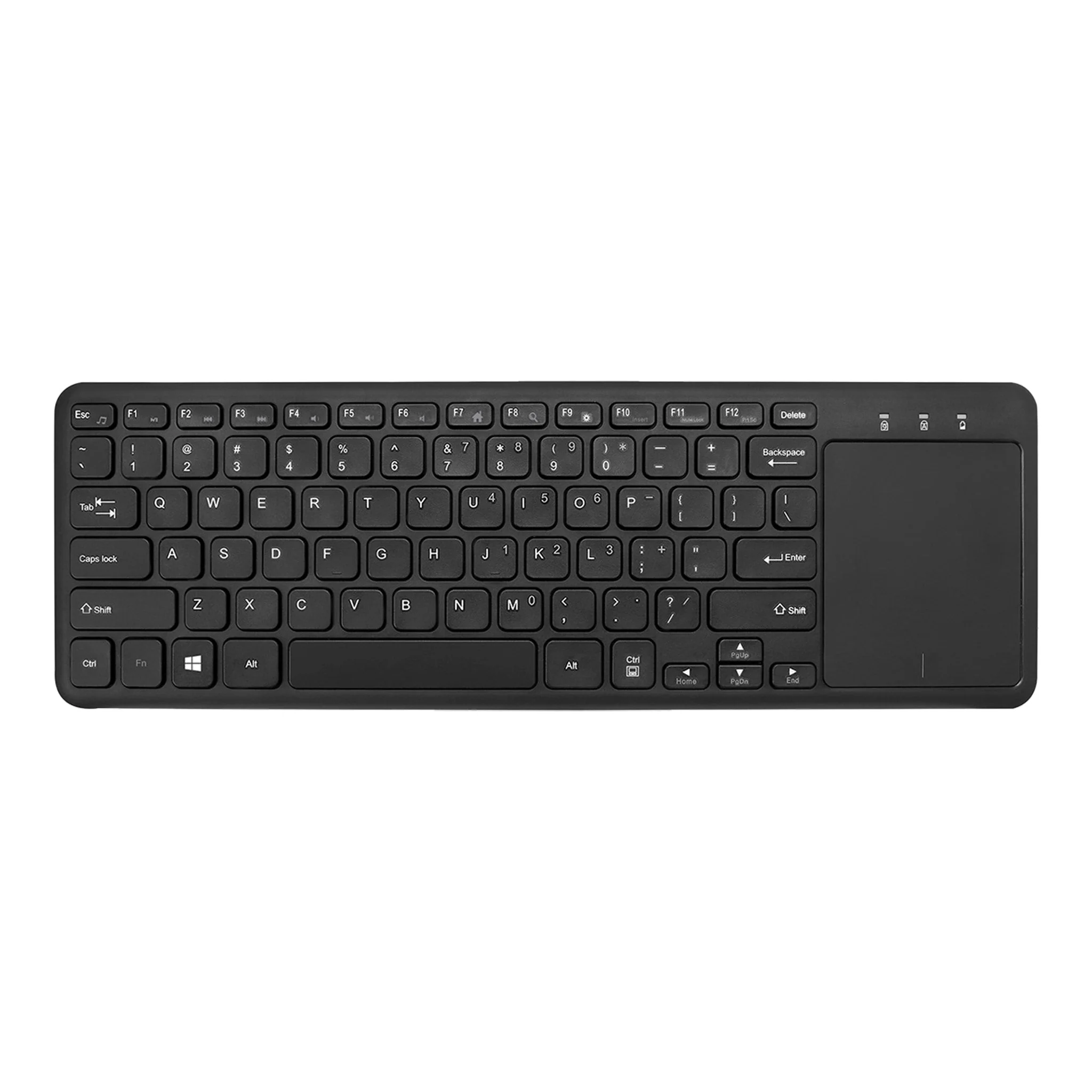 Adesso WKB-4050UB Ultra-Slim Wireless Keyboard with Built-in Touchpad - Black - Image 2