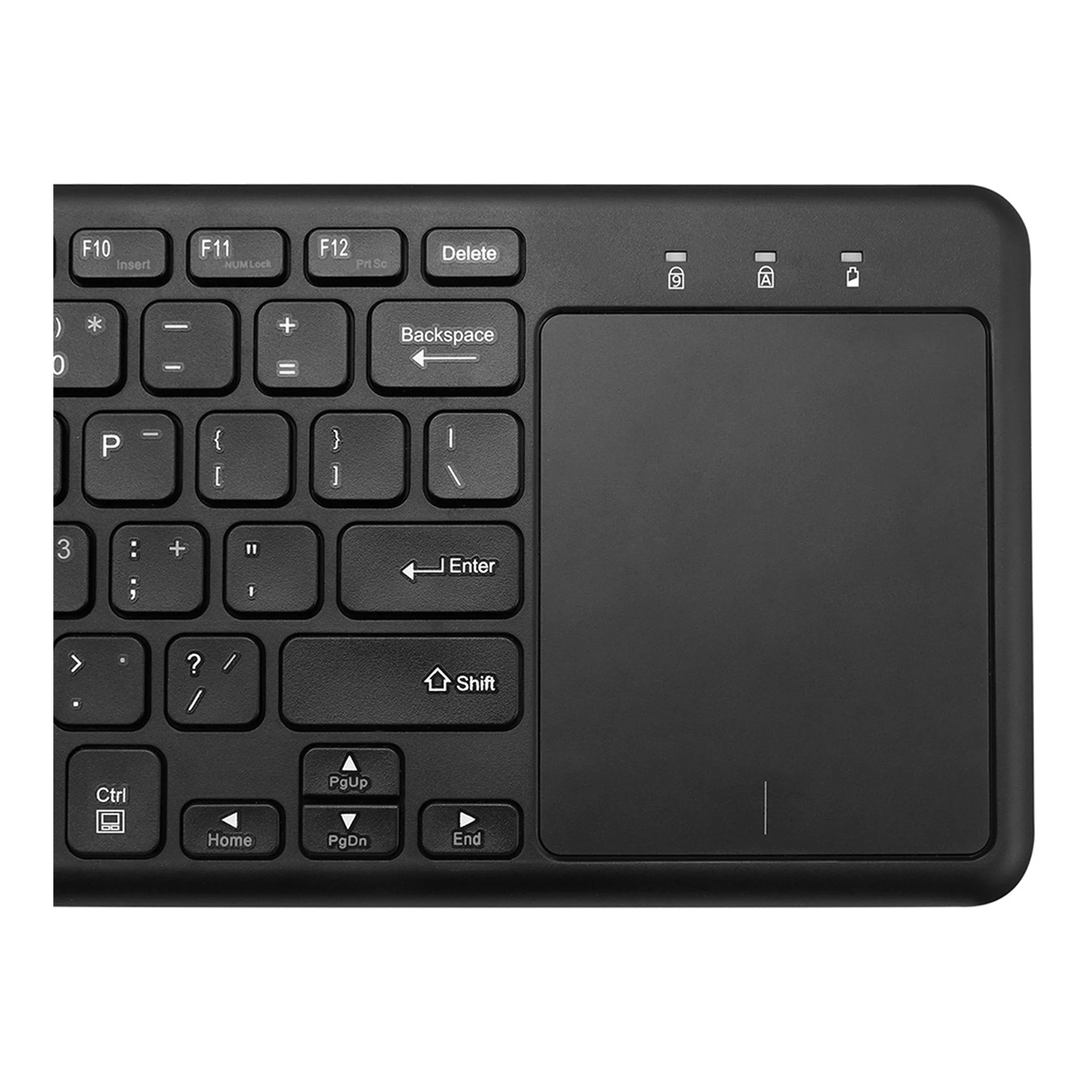 Adesso WKB-4050UB Ultra-Slim Wireless Keyboard with Built-in Touchpad - Black - Image 4