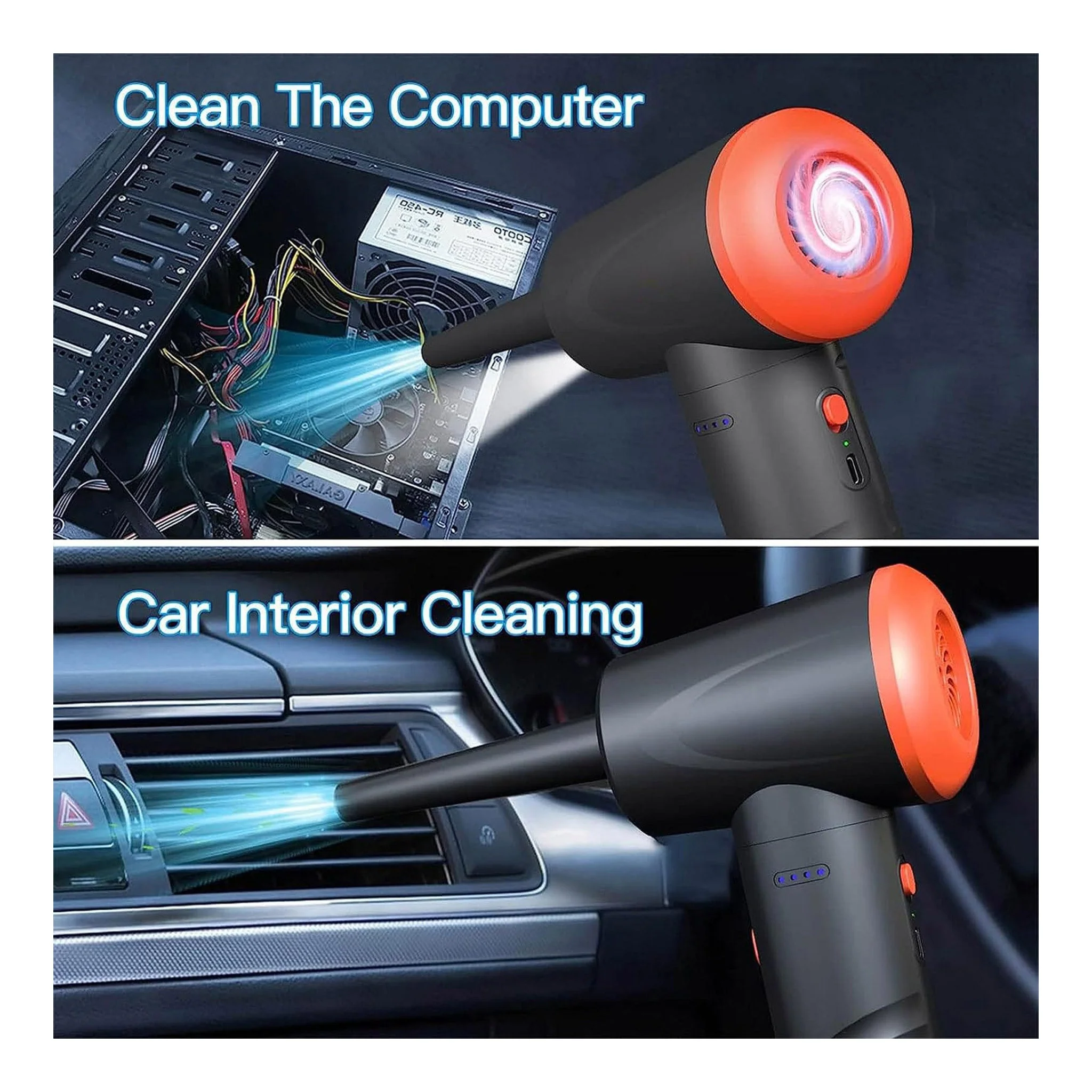 Altex Preferred MFG 3-Gear 100K RPM Rechargeable Compressed Air Duster - 6000mAh - Image 4