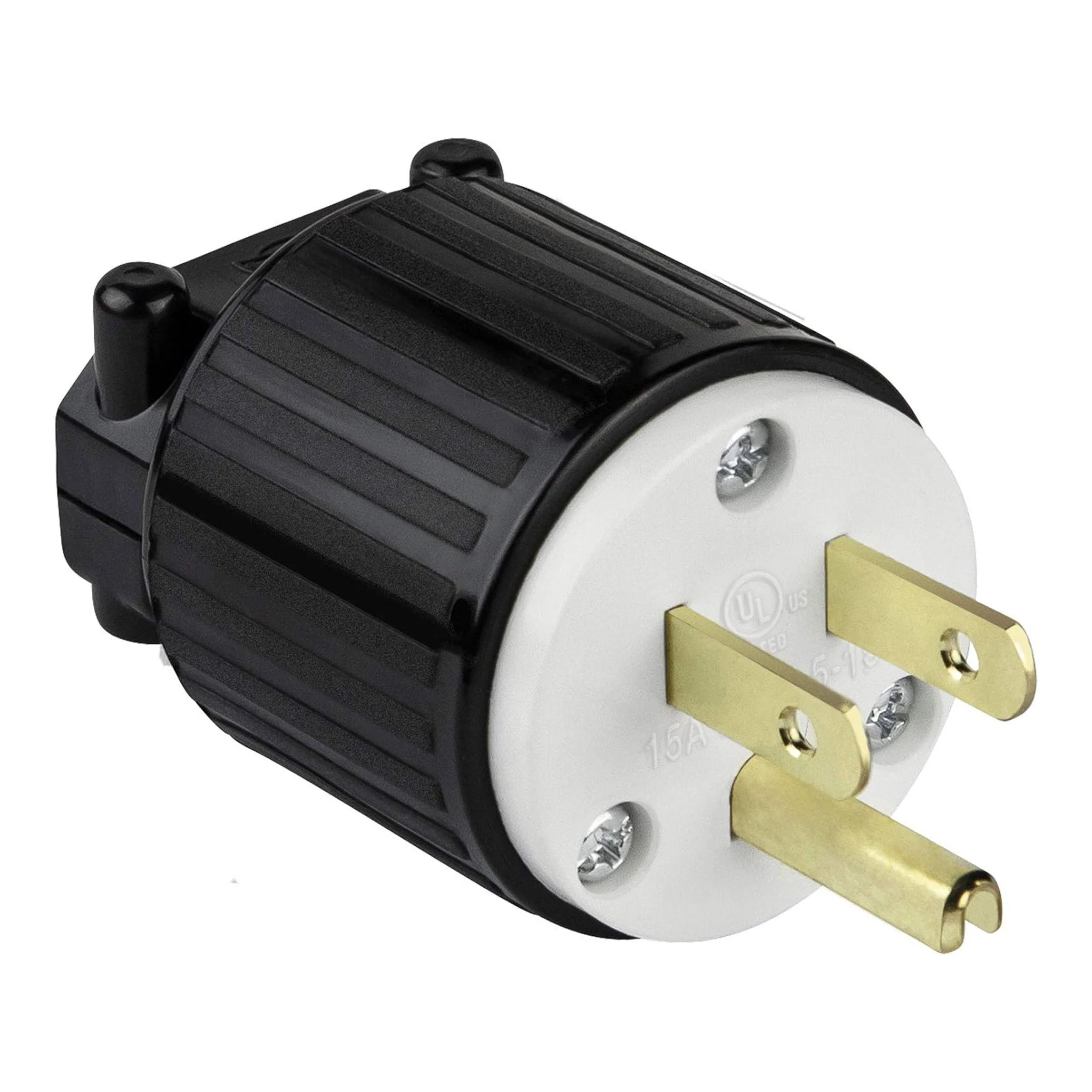 Altex Preferred MFG HD Industrial-Grade 3-Wire 2-Pole 15A 125V 60Hz NEMA 5-15P Male Straight Blade Connector Plug with Grounding - Image 2