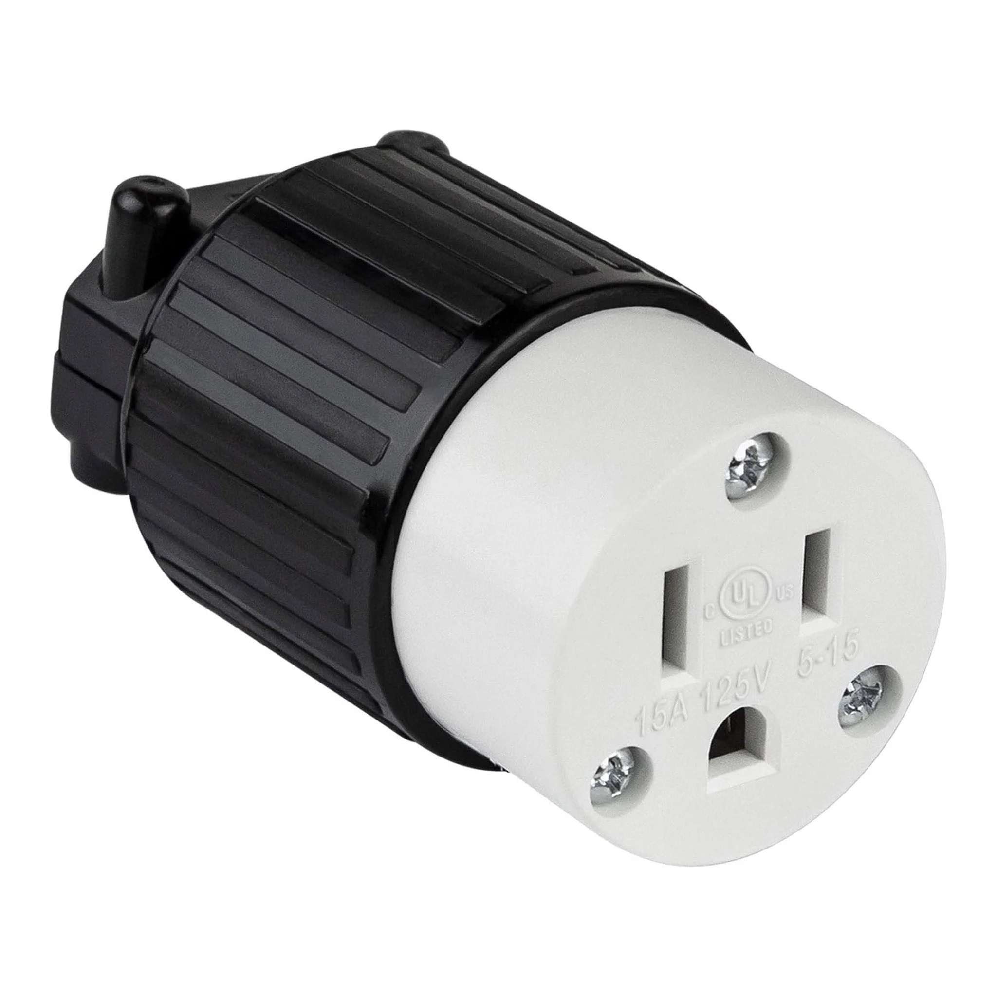 Altex Preferred MFG HD Industrial-Grade 3-Wire 2-Pole 15A 125V 60Hz NEMA 5-15R Female Straight Blade Connector Plug with Grounding - Image 2