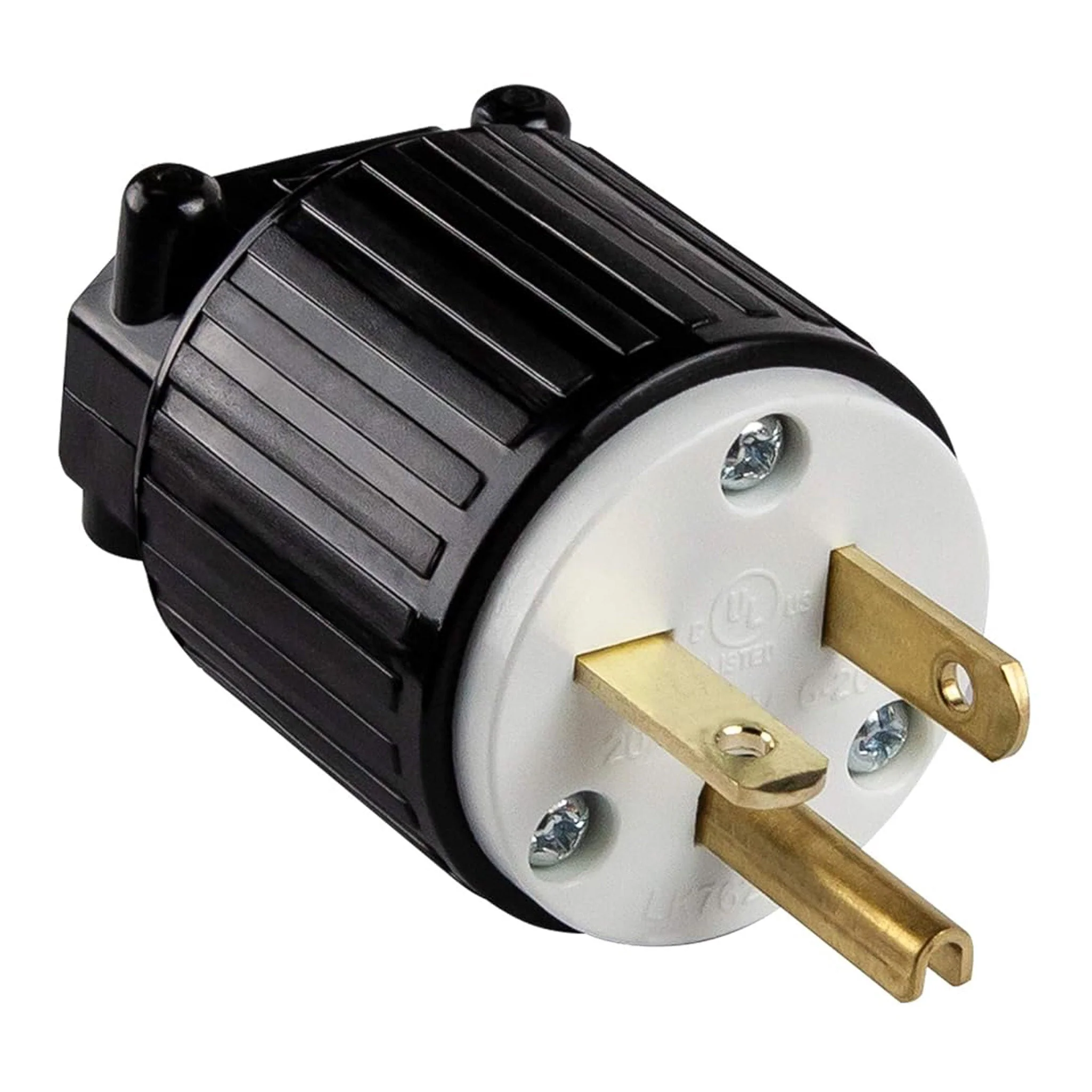 Altex Preferred MFG HD Industrial-Grade 3-Wire 2-Pole 20A 250V 60Hz NEMA 6-20P Male Straight Blade Connector Plug with Grounding - Image 2