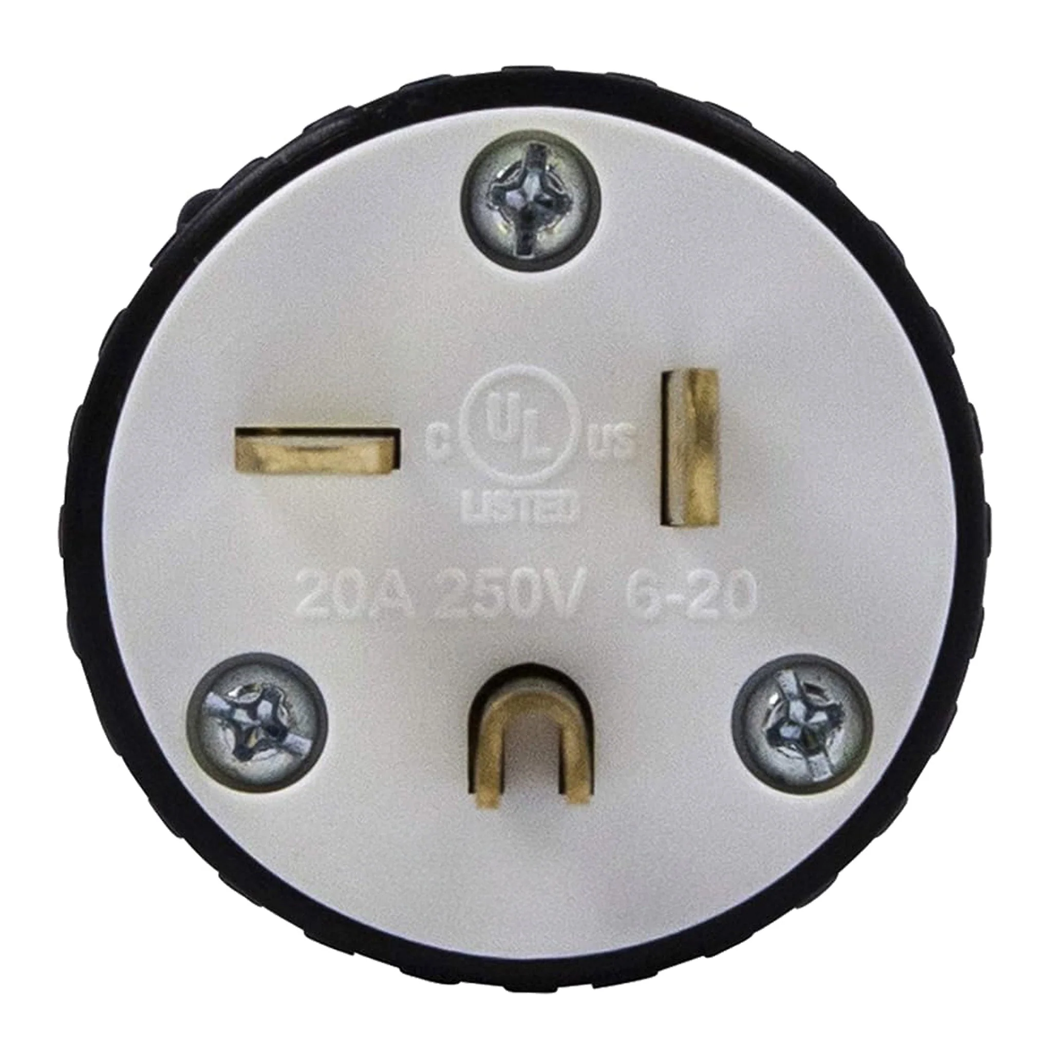 Altex Preferred MFG HD Industrial-Grade 3-Wire 2-Pole 20A 250V 60Hz NEMA 6-20P Male Straight Blade Connector Plug with Grounding - Image 3