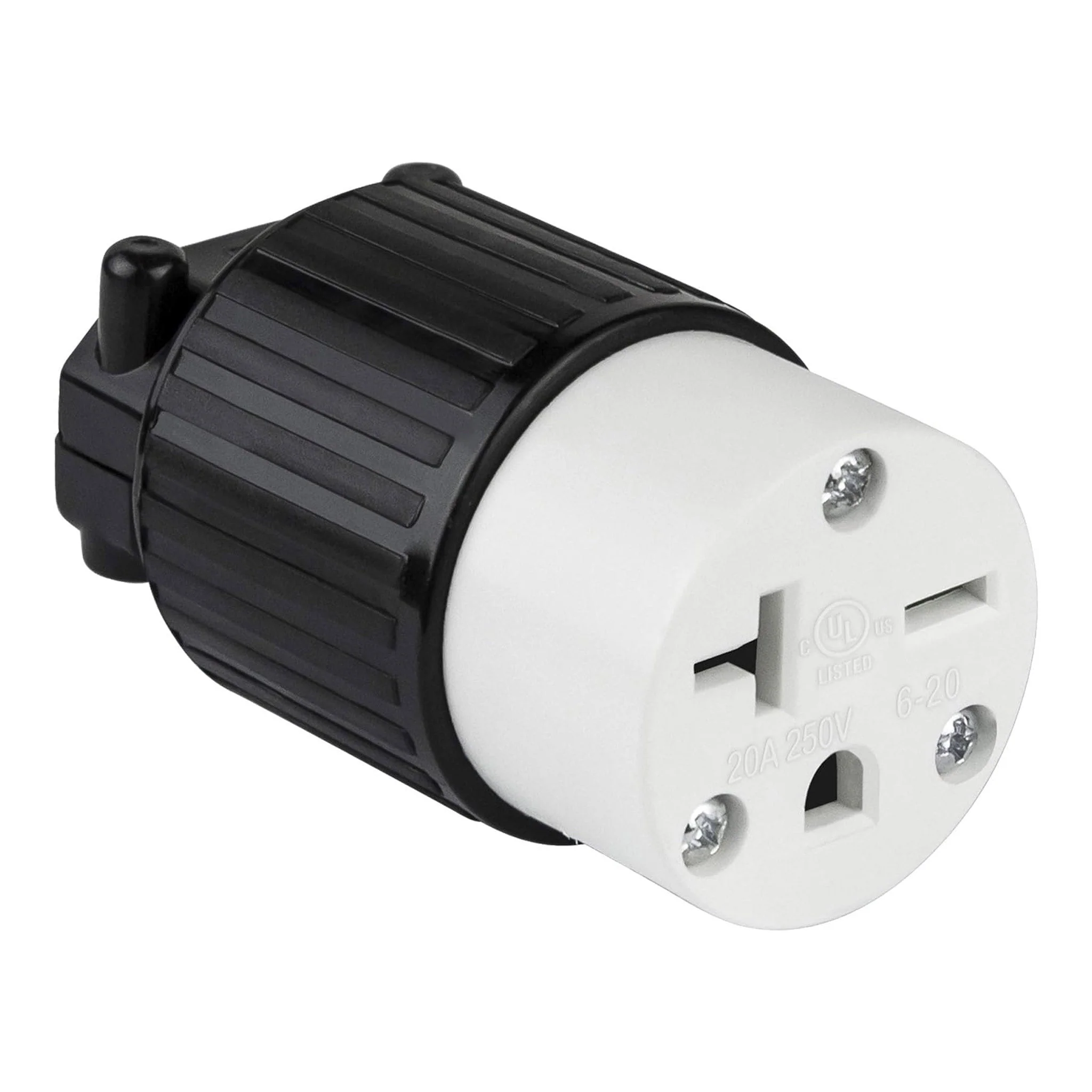 Altex Preferred MFG Heavy-Duty Industrial Grade 3-Wire 2-Pole 20A 250V 60Hz NEMA 6-20R Female Straight Blade Connector Plug with Grounding - Image 2
