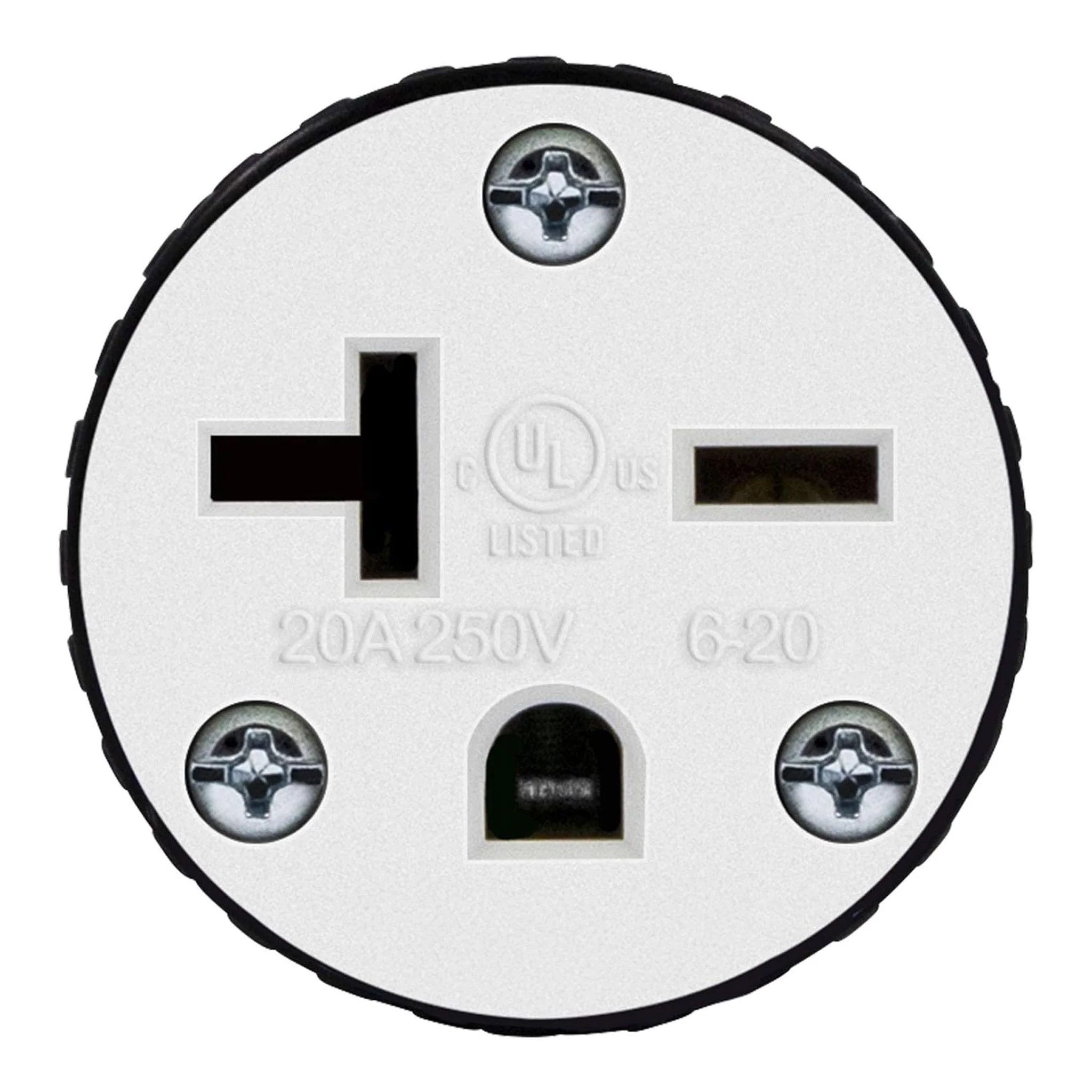 Altex Preferred MFG Heavy-Duty Industrial Grade 3-Wire 2-Pole 20A 250V 60Hz NEMA 6-20R Female Straight Blade Connector Plug with Grounding - Image 3