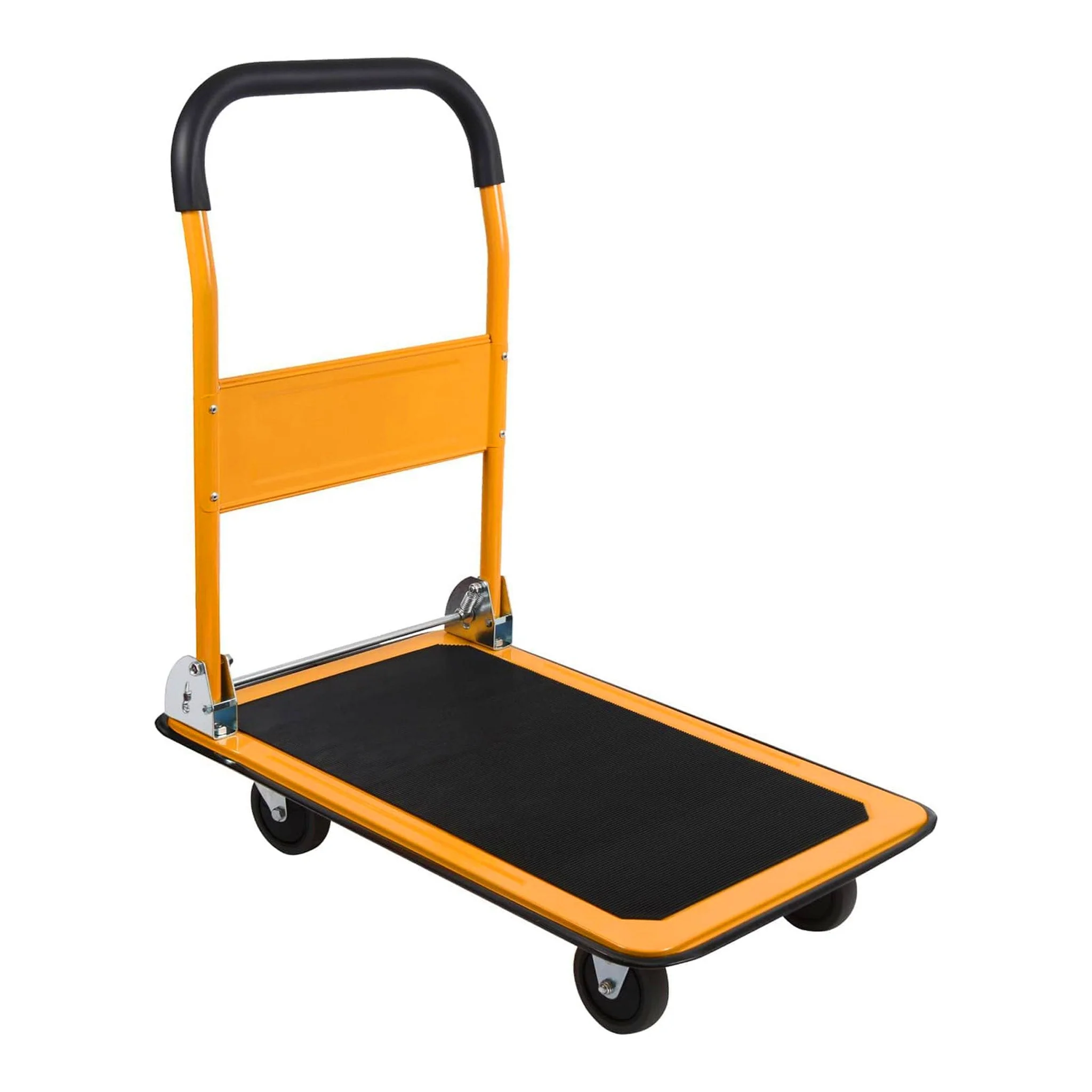 Altex Preferred MFG 4-Wheel Foldable Platform Truck Push Cart with 330lbs Capacity - Yellow - Image 2