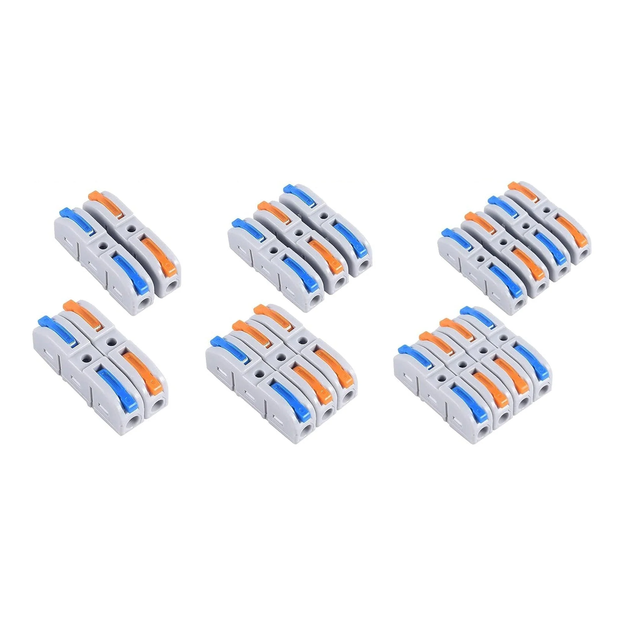Altex Preferred MFG 60-Piece 28~12AWG 1-In/Out Lever Wire Connectors Quick Connect Electrical Splicing Kit for Compact Inline Terminals - Image 2