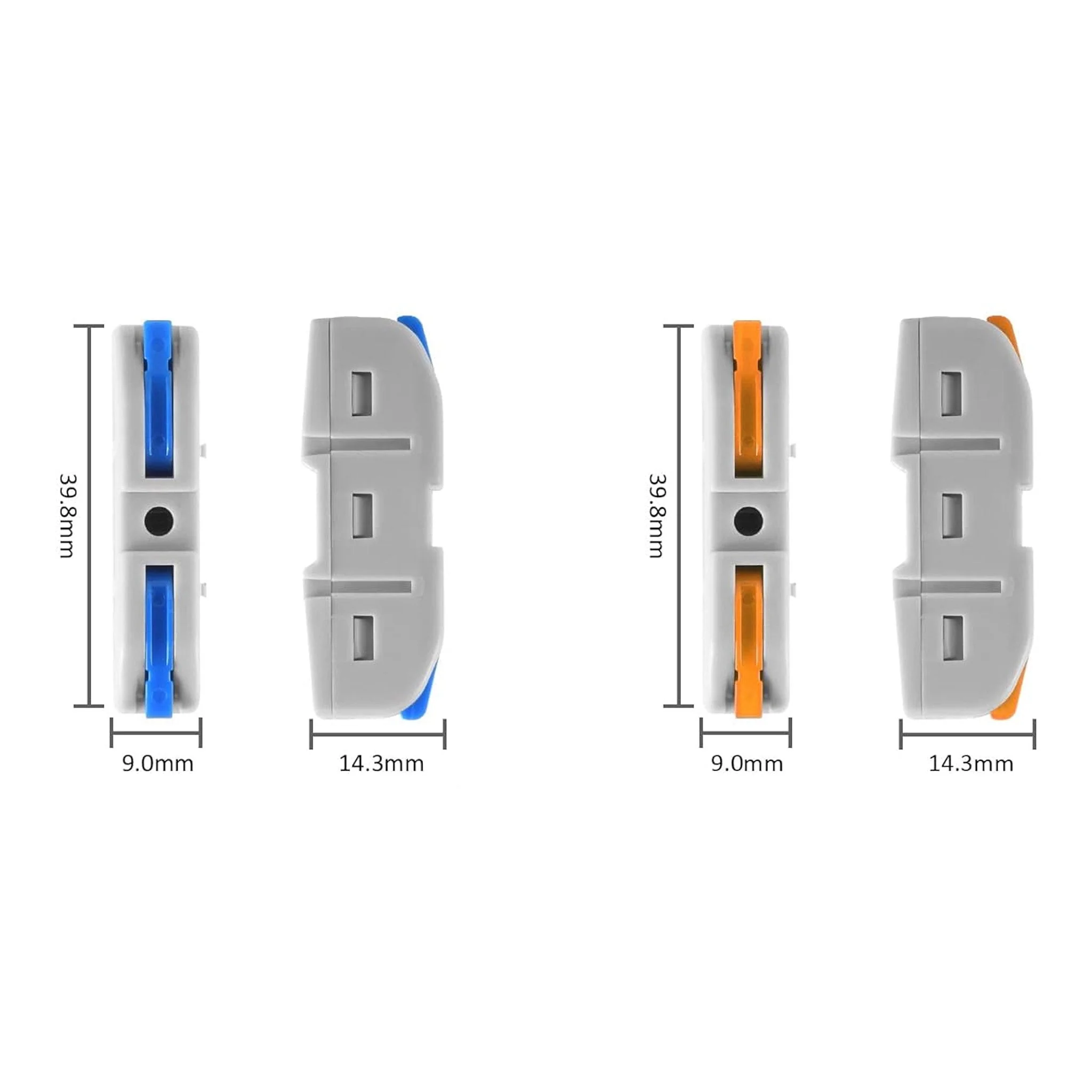 Altex Preferred MFG 60-Piece 28~12AWG 1-In/Out Lever Wire Connectors Quick Connect Electrical Splicing Kit for Compact Inline Terminals - Image 4