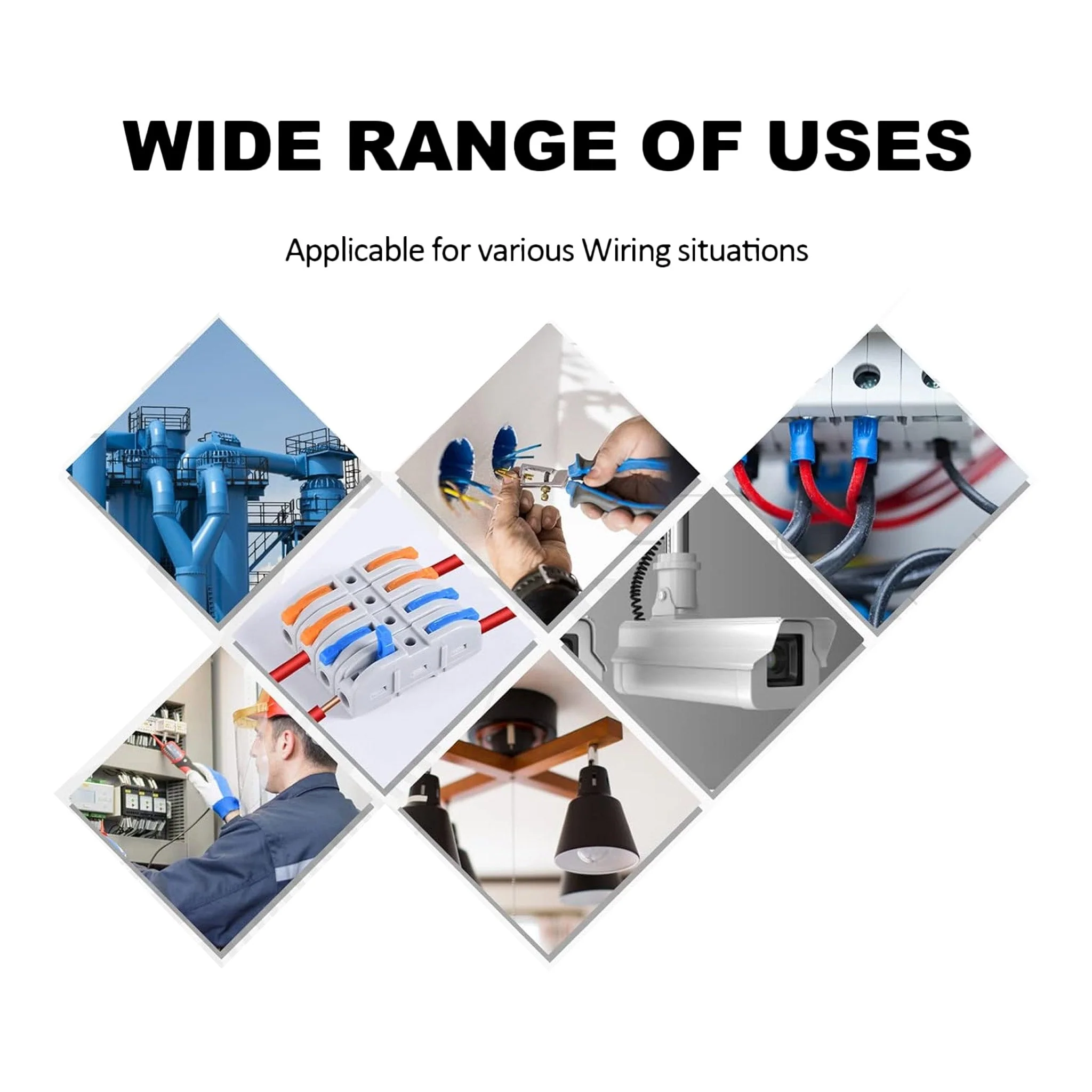 Altex Preferred MFG 60-Piece 28~12AWG 1-In/Out Lever Wire Connectors Quick Connect Electrical Splicing Kit for Compact Inline Terminals - Image 8