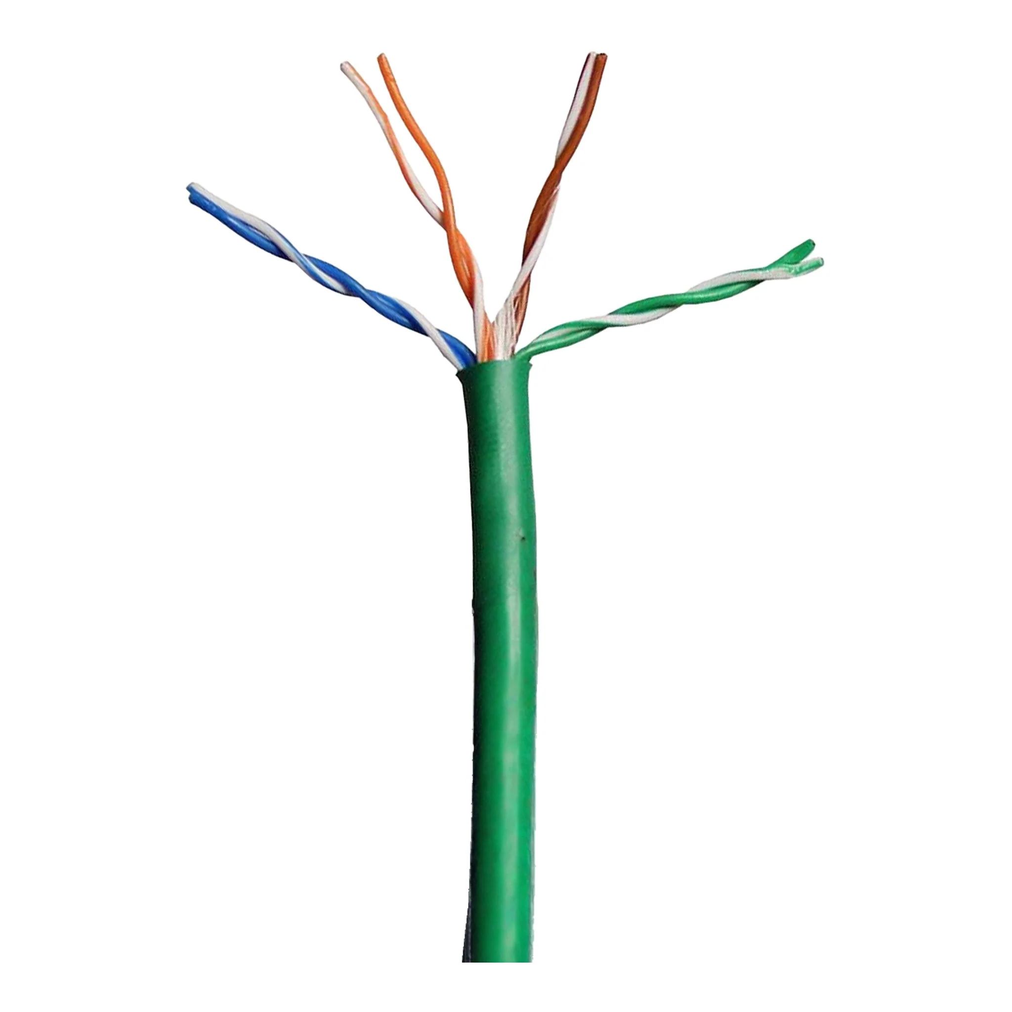 Altex Preferred MFG CAT5e 24AWG 4-Conductor Solid Copper Plenum Jacket Cable - Green - 1,000ft - Image 2