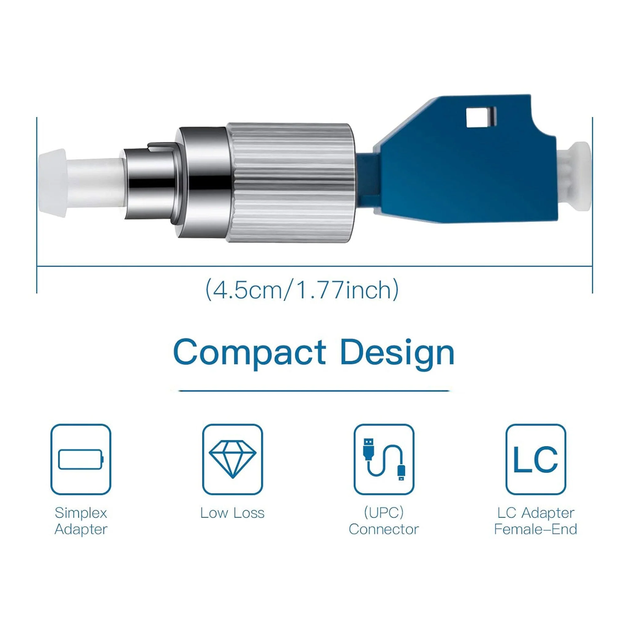 Altex Preferred MFG Single Mode 9/125um FC Male to LC Female Hybrid Optical Fiber Visual Fault Locator Adapter - Image 5