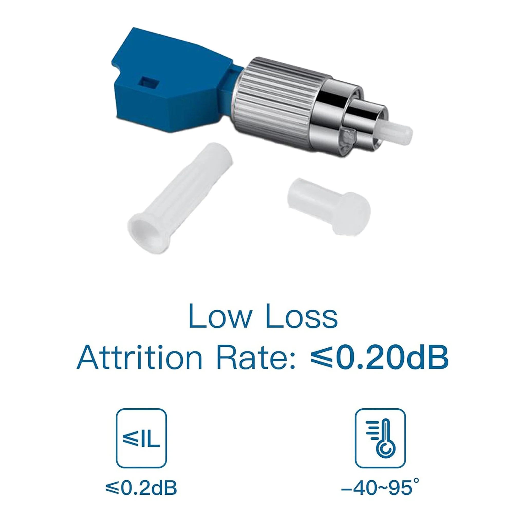 Altex Preferred MFG Single Mode 9/125um FC Male to LC Female Hybrid Optical Fiber Visual Fault Locator Adapter - Image 6