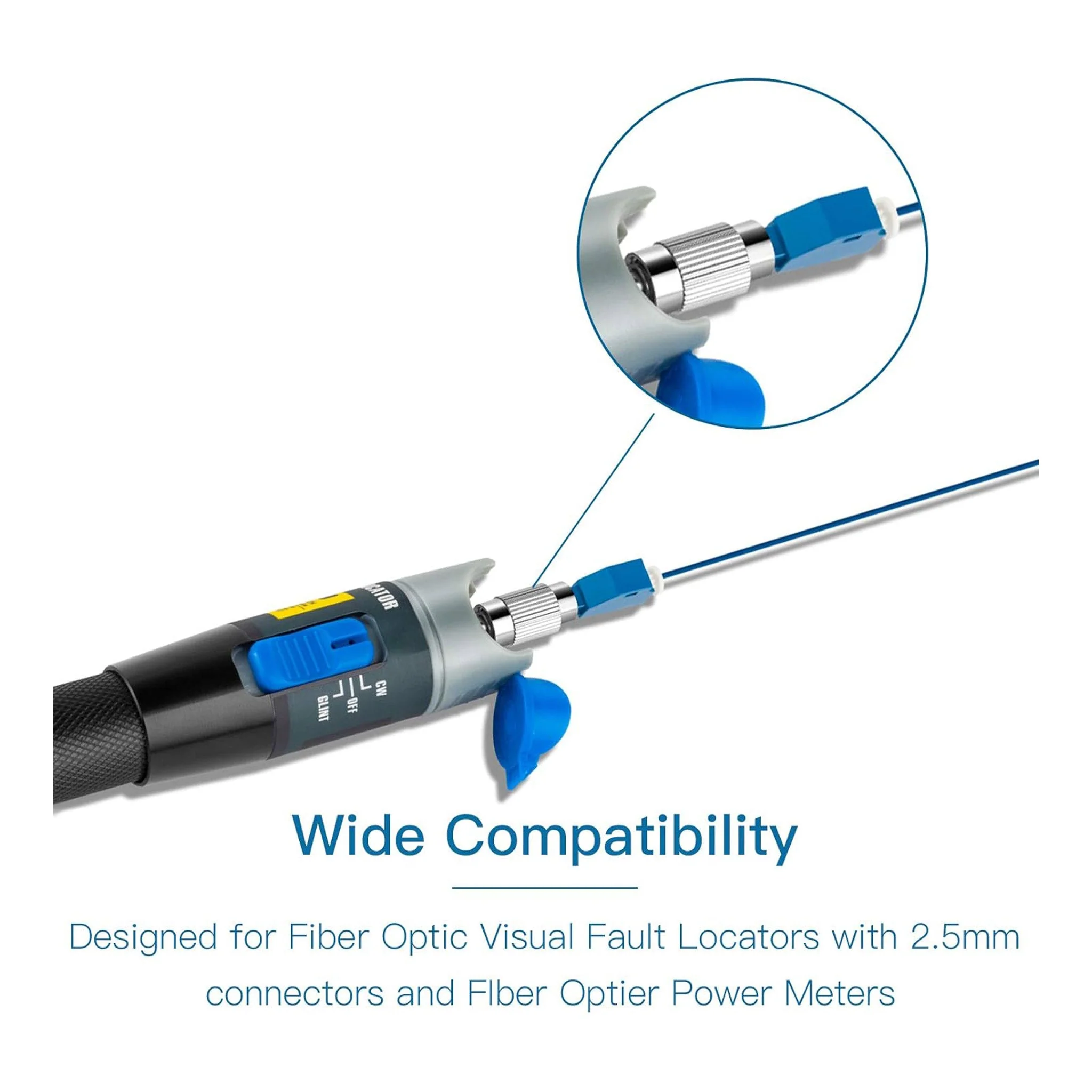 Altex Preferred MFG Single Mode 9/125um FC Male to LC Female Hybrid Optical Fiber Visual Fault Locator Adapter - Image 7