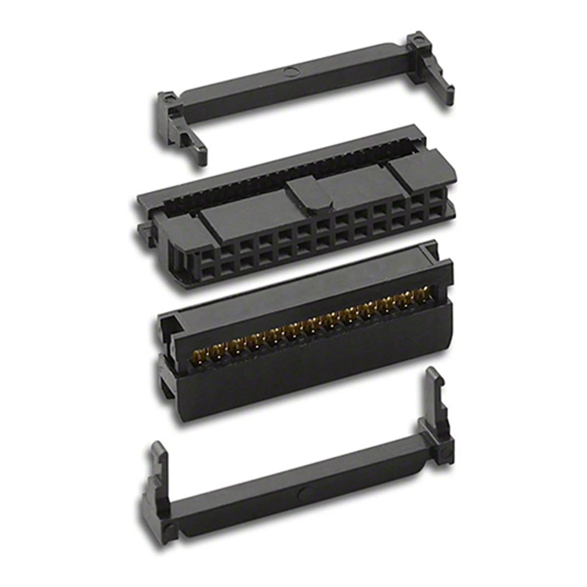 Altex Preferred MFG IDS26 26-Pin/Contact IDC Dual Row Socket Connector with Locking Strain Relief - Image 2