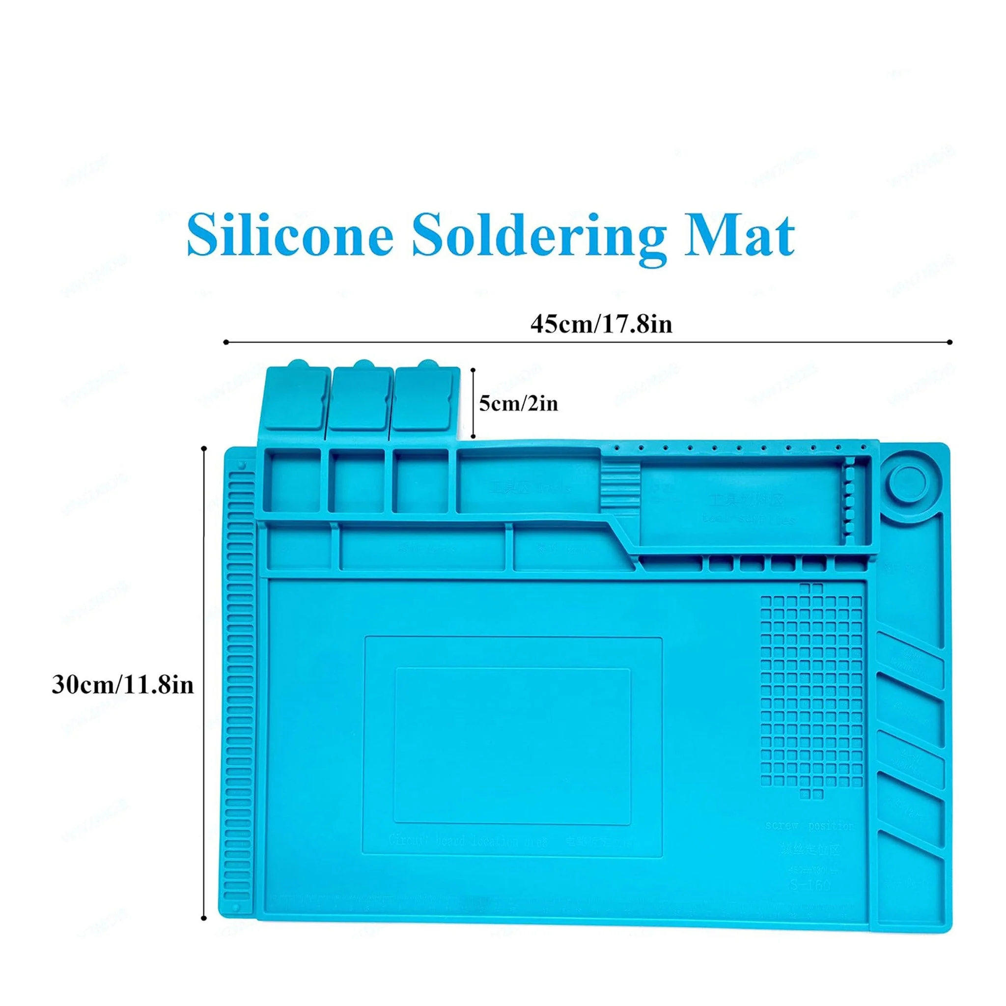 Altex Preferred MFG 17.8" x 11.8" Large Anti-Static Silicone Magnetic Electronic Repair/Soldering Mat - Image 3