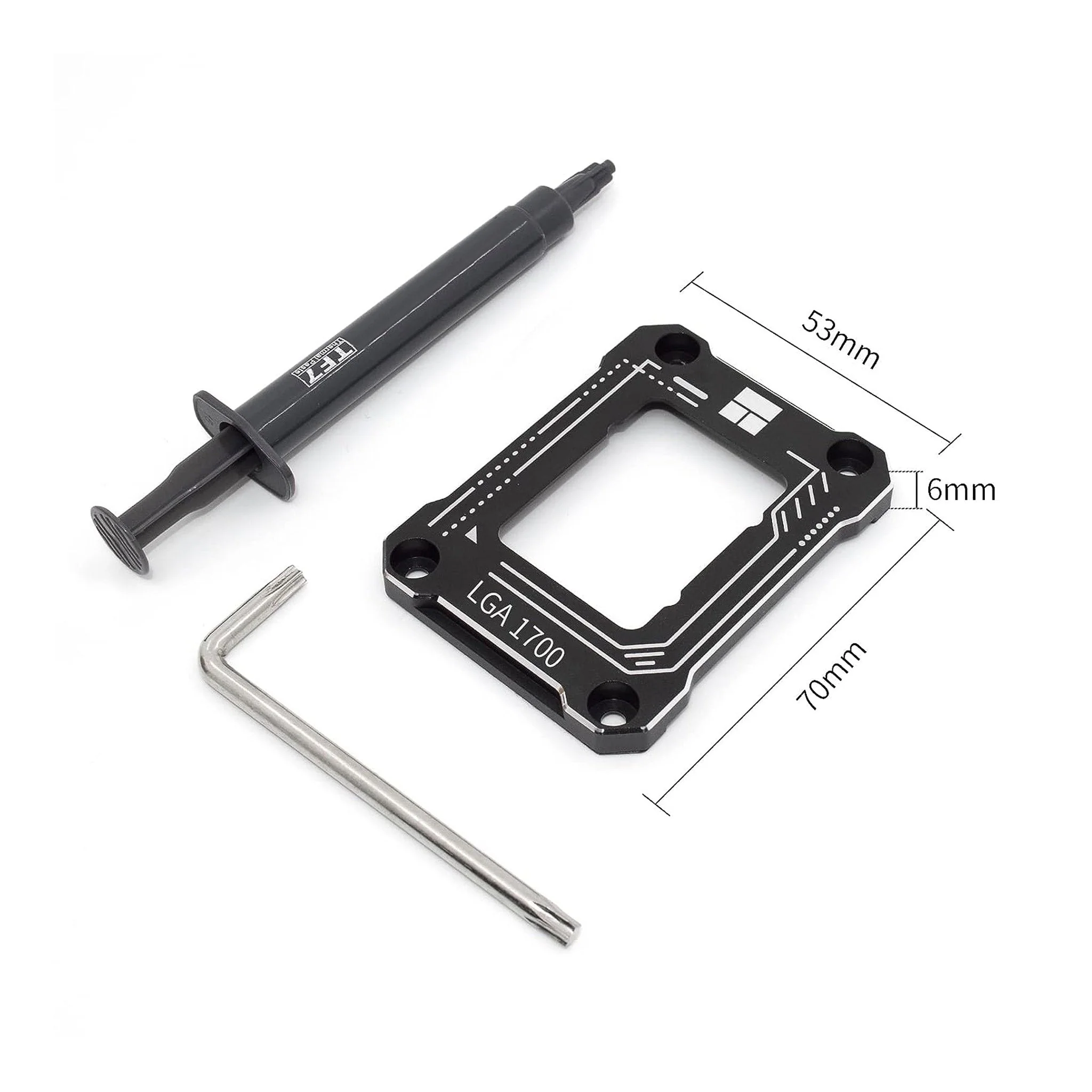 Altex Preferred MFG LGA 1700 CPU Contact Frame for Secure Frame Kit Anti-Bending Buckle - Black - Image 3