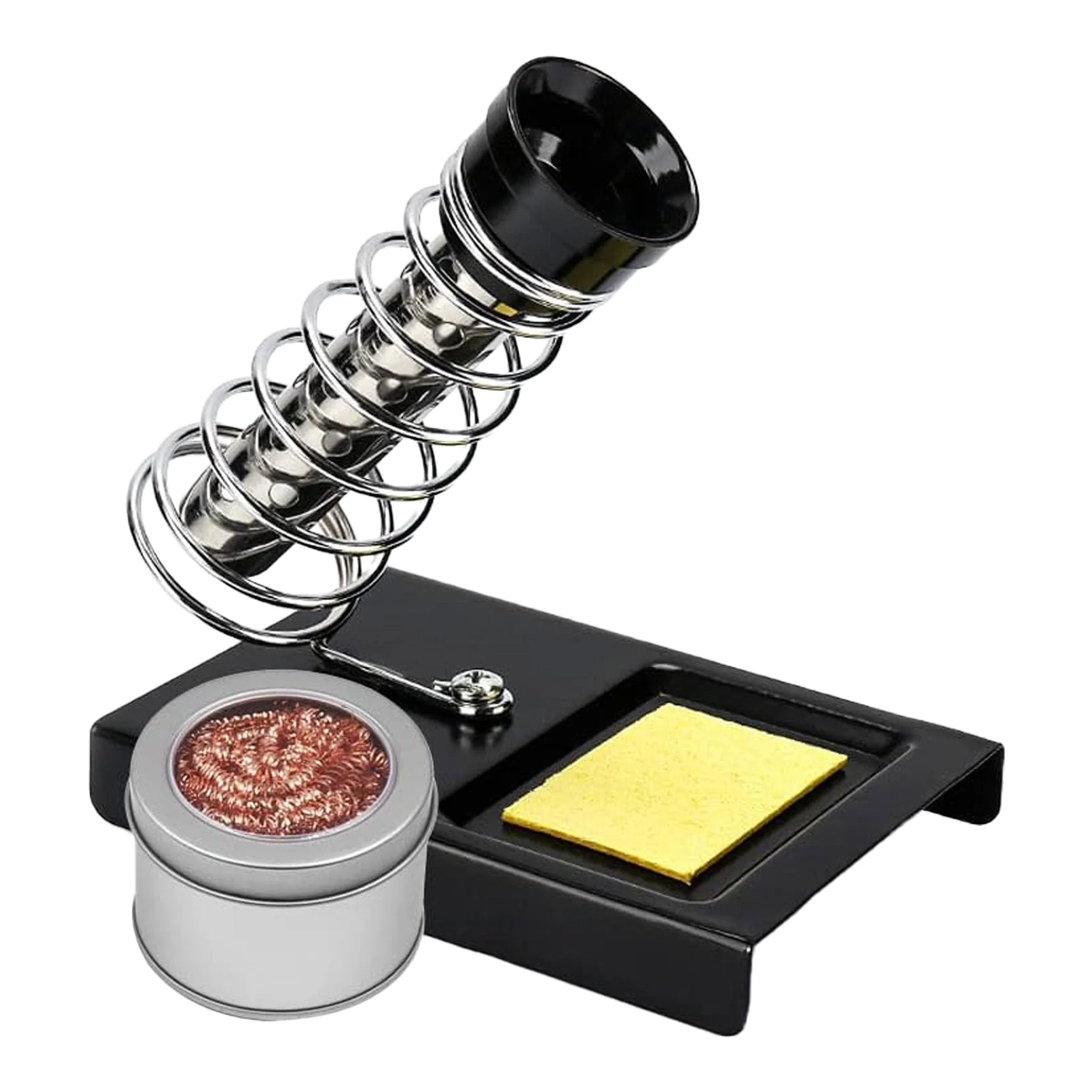 Altex Preferred MFG Premium Soldering Iron Spring Holder with Brass Wool Cleaner and Cleaning Sponge - Image 2