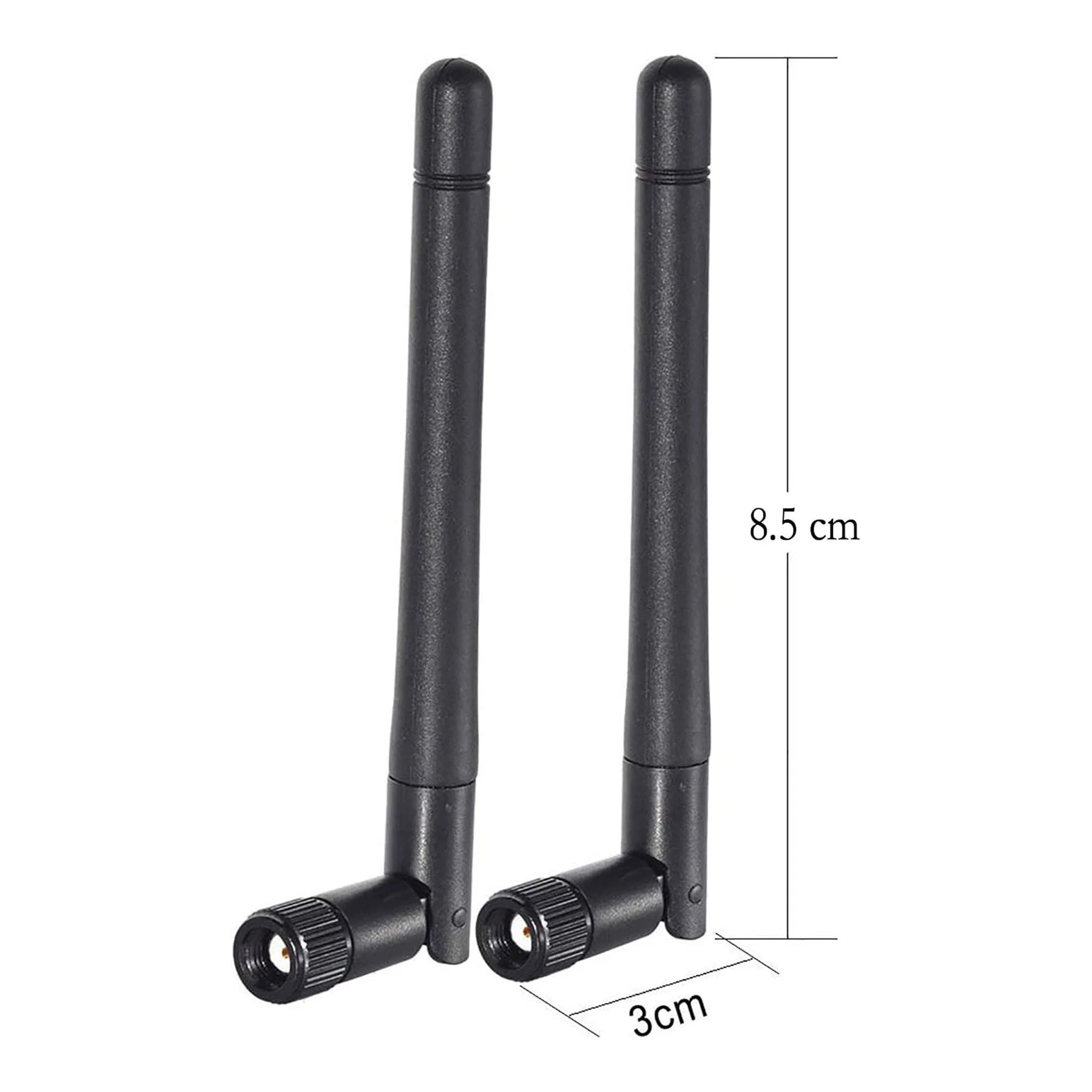 Altex Preferred MFG WIFI-ANTENNA-24558 3dBi Dual-Band RP-SMA Male 2.4GHz/5GHz/5.8GHz WiFi Antenna - 2-Pack - Image 3