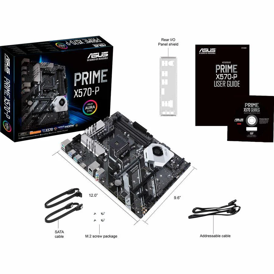 ASUS PRIME X570-P AMD Ryzen AM4 Socket Motherboard with Aura Sync RGB - Image 6